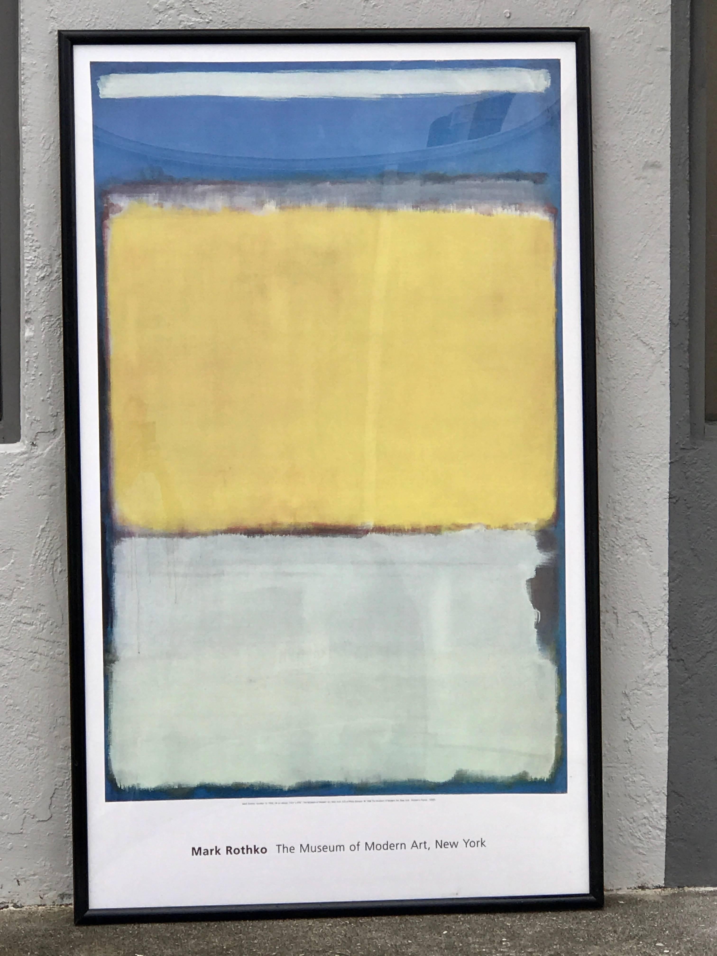 Modern Monumental Rothko exhibition offset lithographic poster for MoMA: 