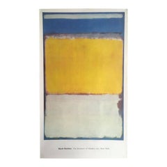 Monumental Rothko exhibition offset lithographic poster for MoMA: "No. 10"