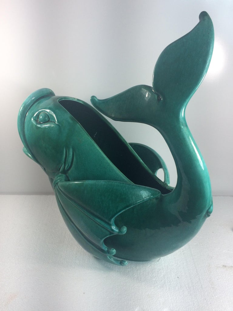 Monumental Royal Haeger Pottery Decorative Fish Vase For Sale At 1stdibs 0AC