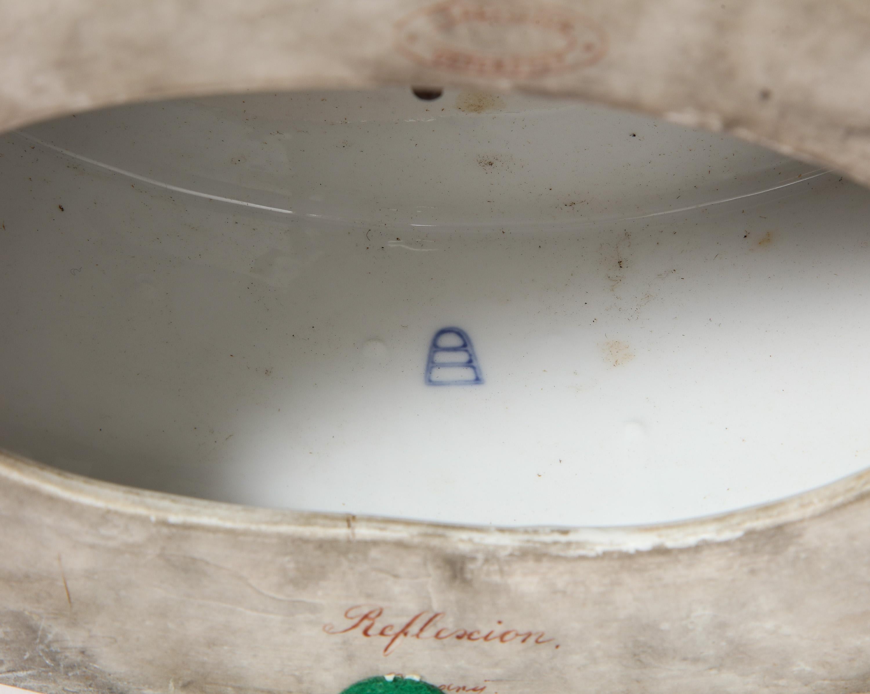 Vaso e coperchio monumentale Royal Vienna Porcelain Iridescente, Wagner in vendita 9
