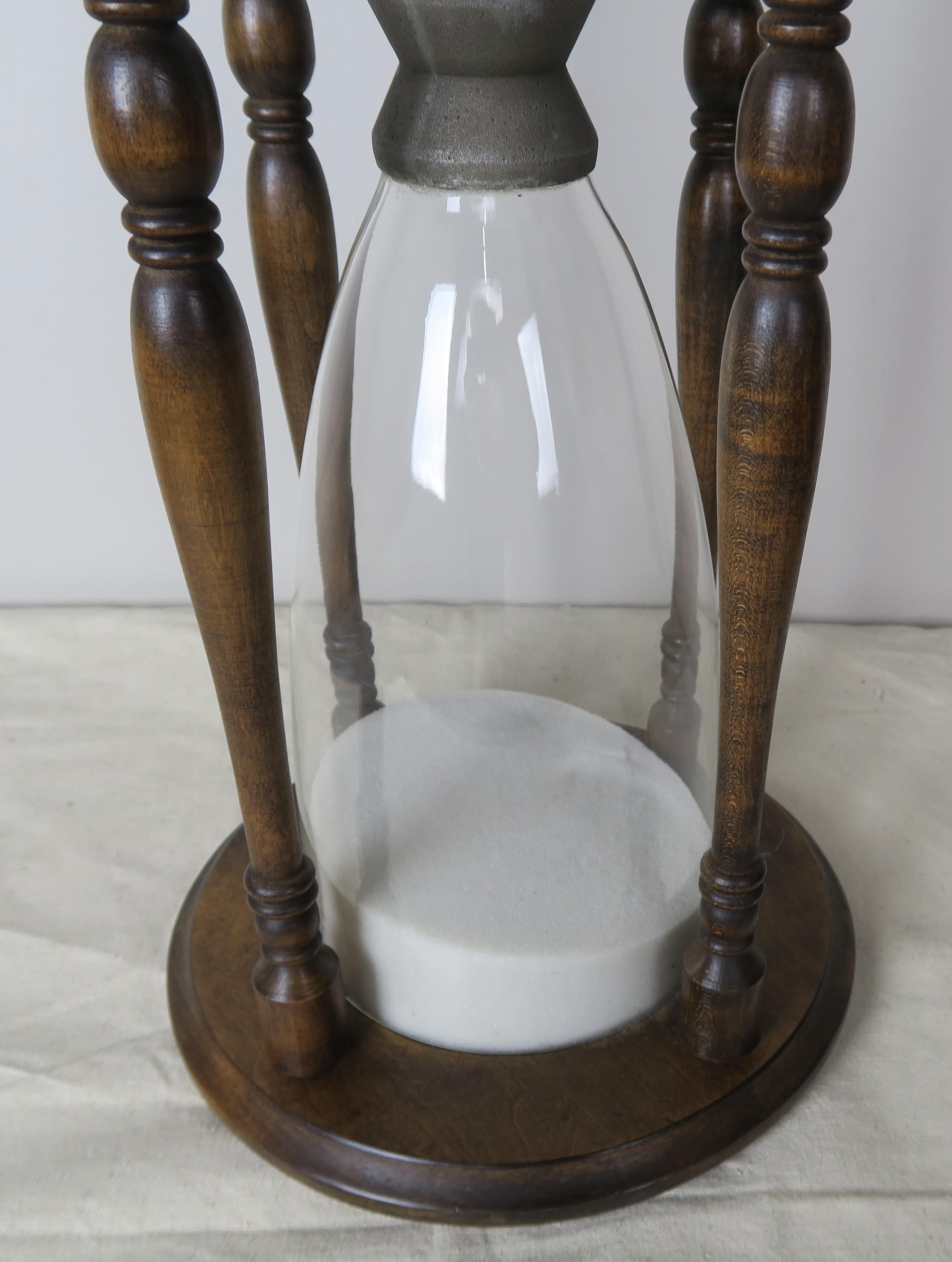 Monumental Scale English Walnut Hour Glass In Good Condition In Los Angeles, CA