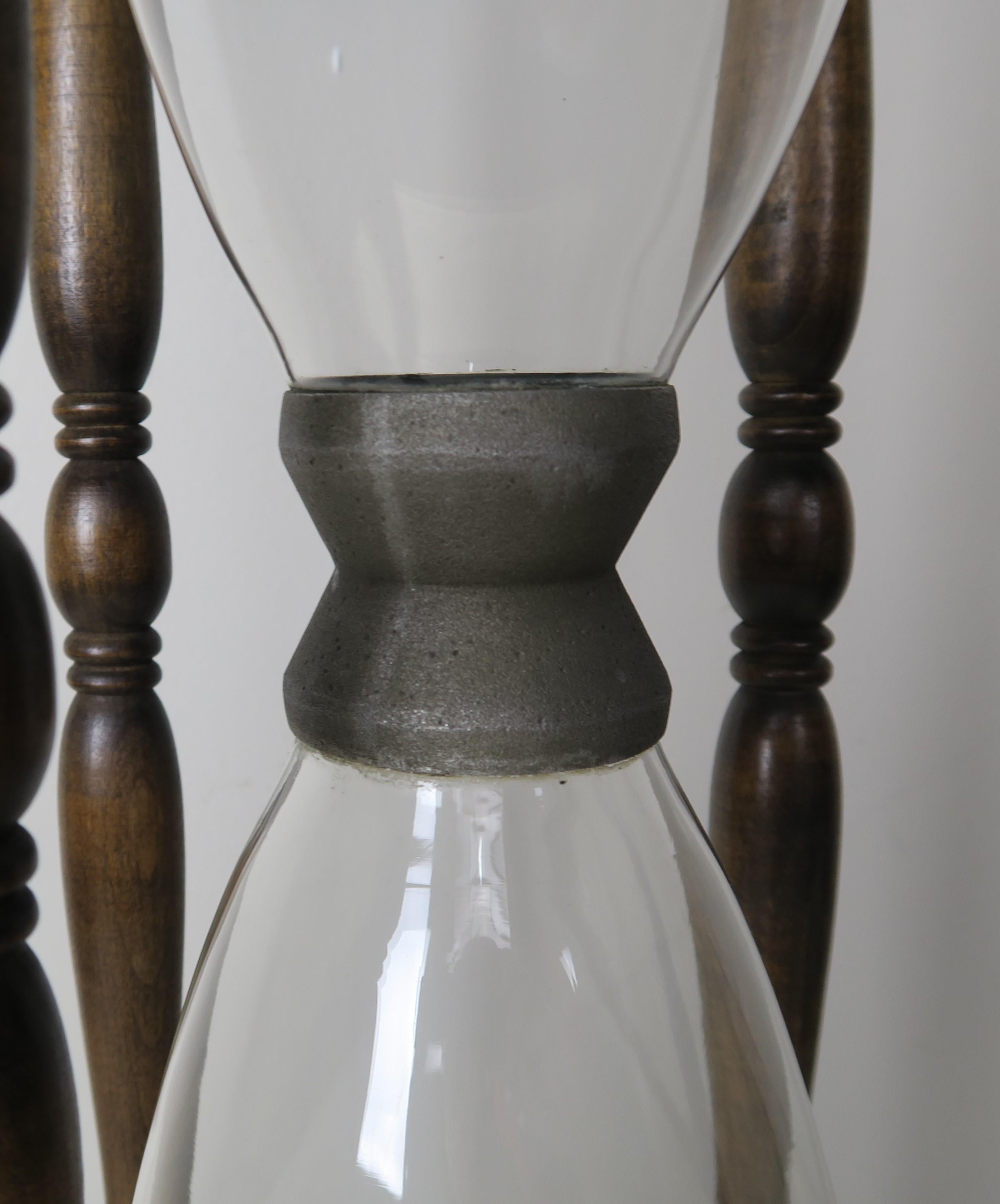 Early 20th Century Monumental Scale English Walnut Hour Glass