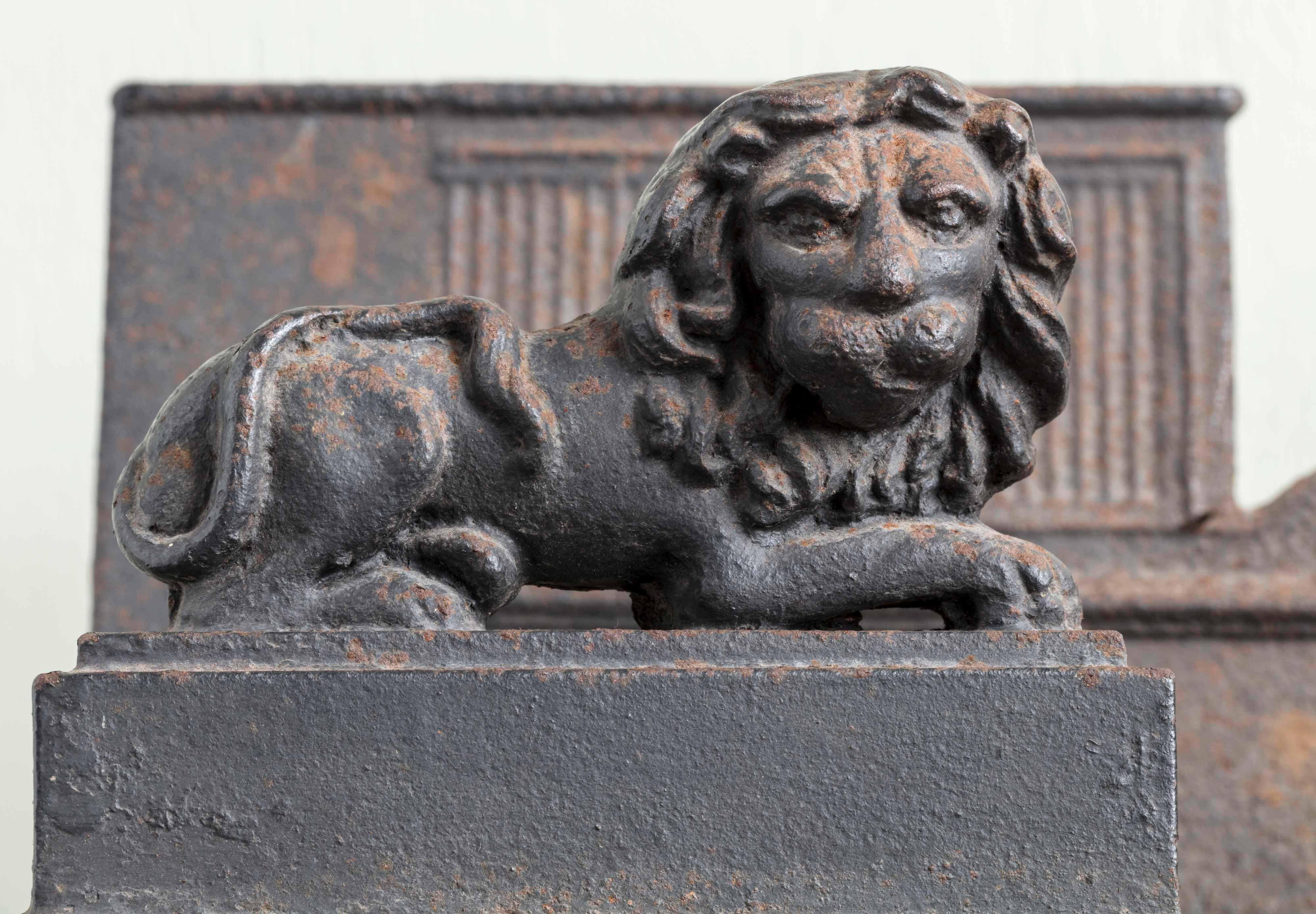 Monumental Scale Regency Period Sarcophagus Hob Grate In Good Condition For Sale In London, GB