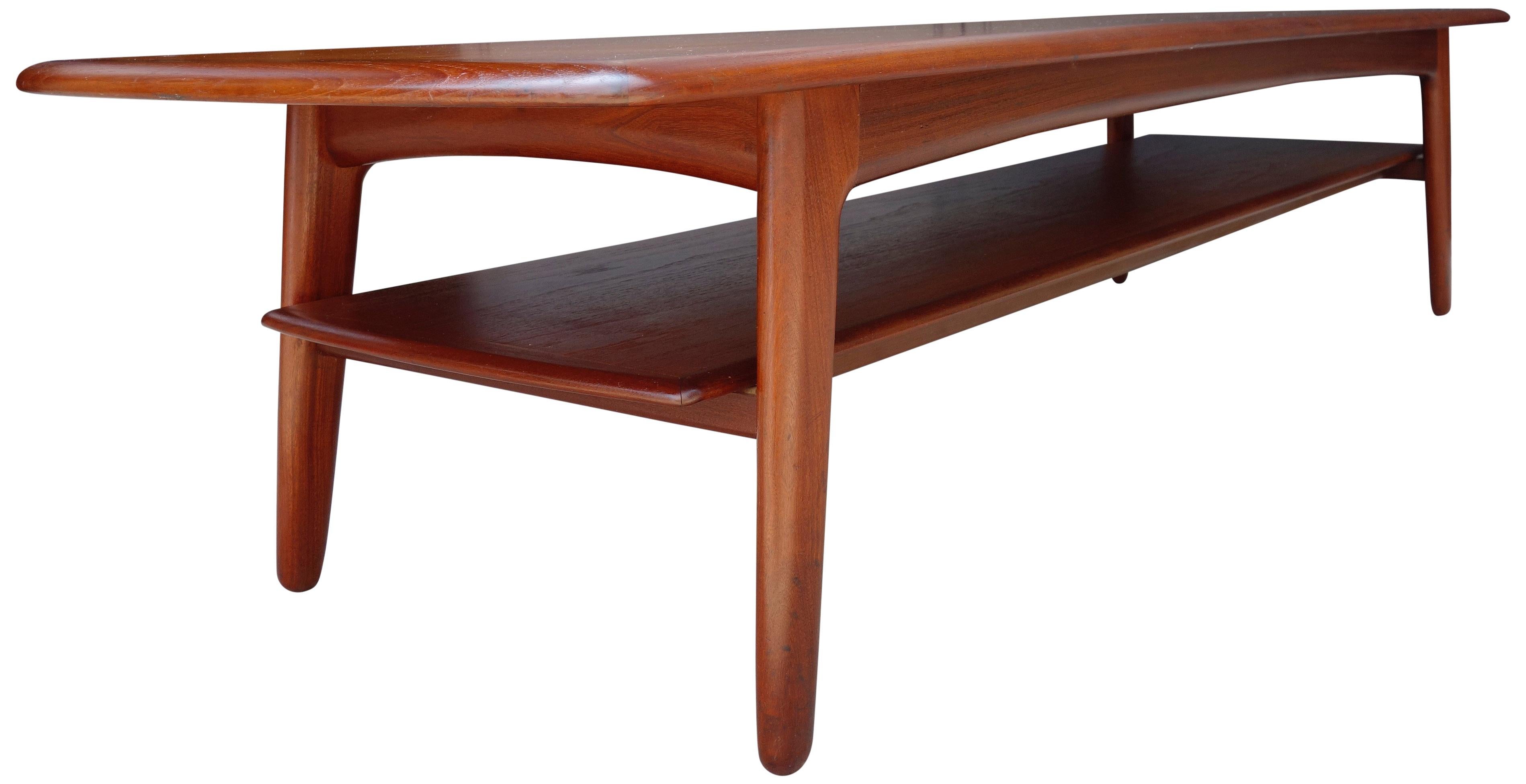 Danish Monumental Scandinavian Coffee Table by Svend Aage Madsen For Sale