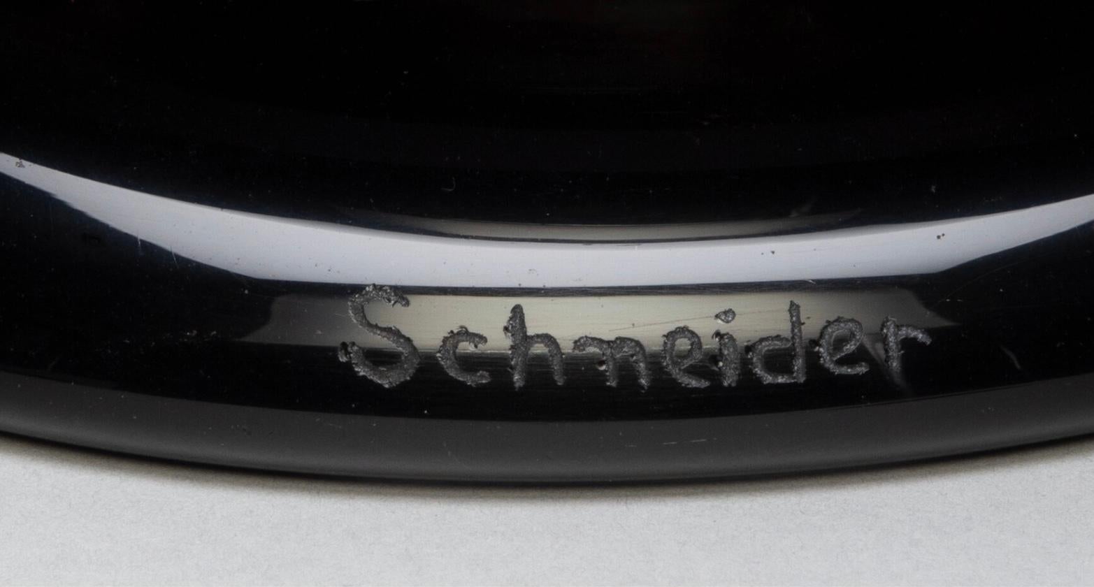 Francese Monumentale vaso a due manici in vetro screziato Schneider Circa 1920 in vendita
