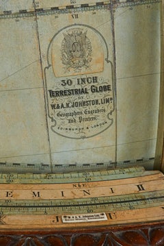 Monumental Scottish Globe on Stand, circa 1924