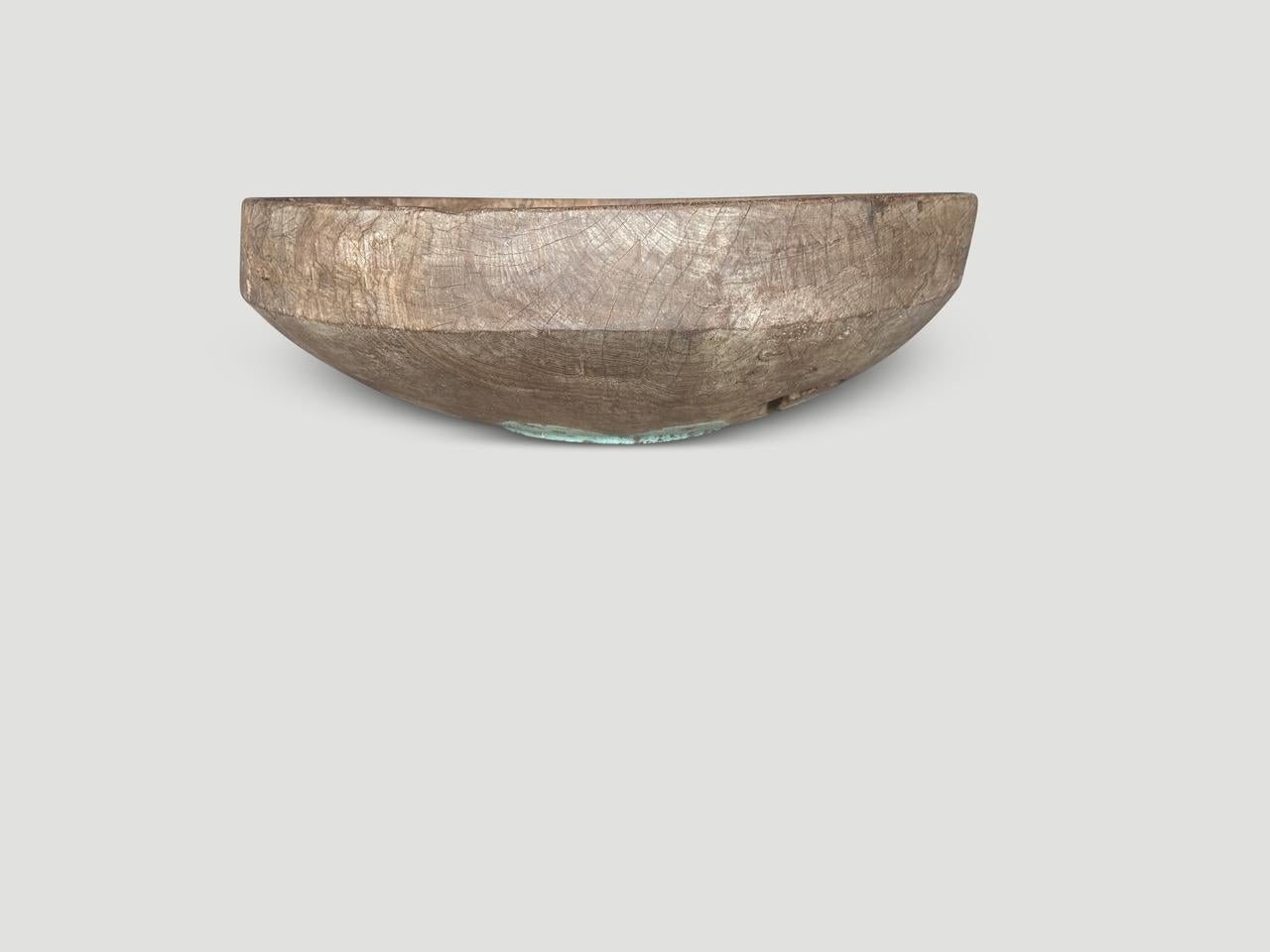 Minimalist Monumental Sculptural Antique Bowl curated by Andrianna Shamaris For Sale