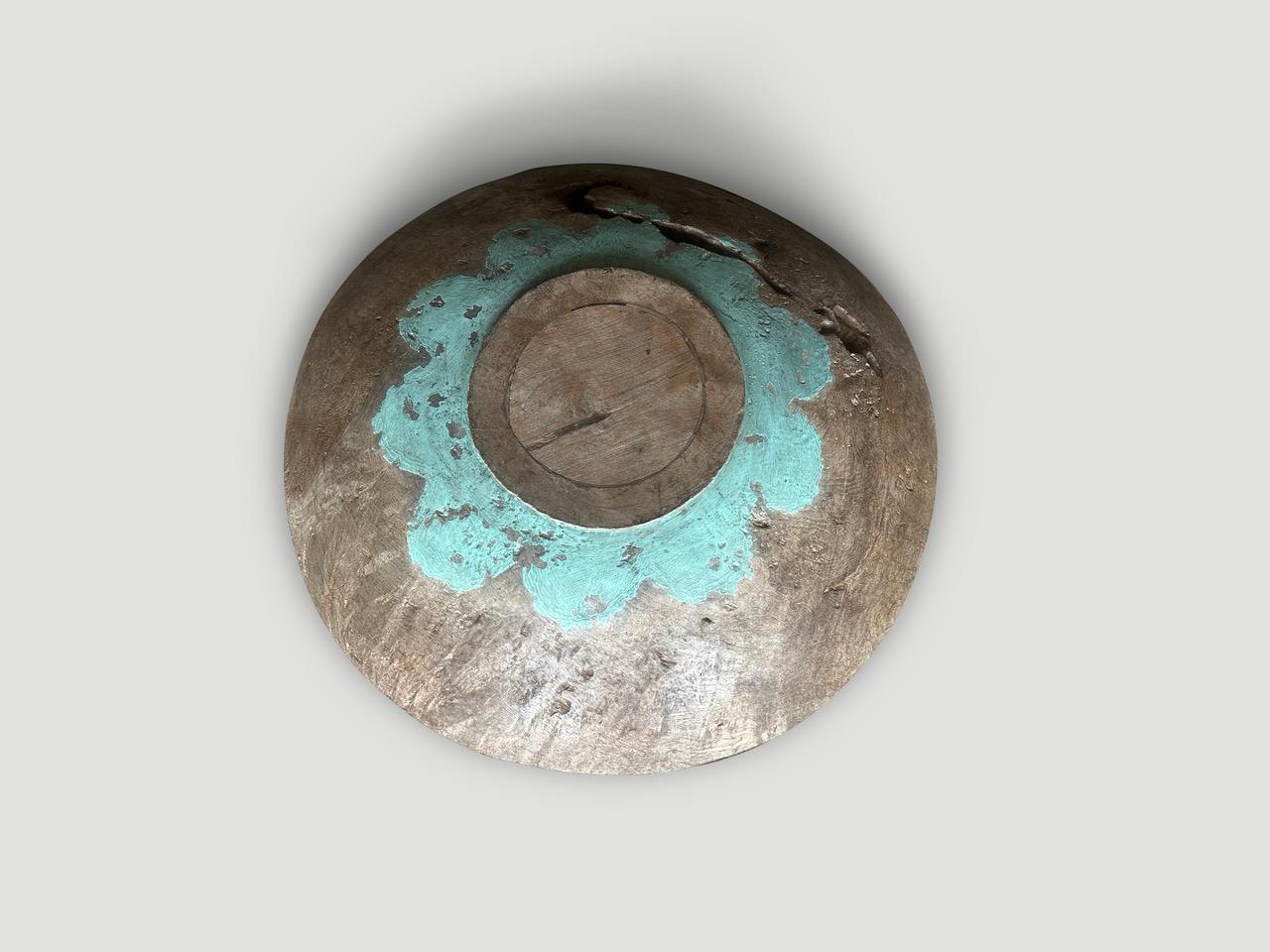 Monumental Sculptural Antique Bowl curated by Andrianna Shamaris In Good Condition For Sale In New York, NY