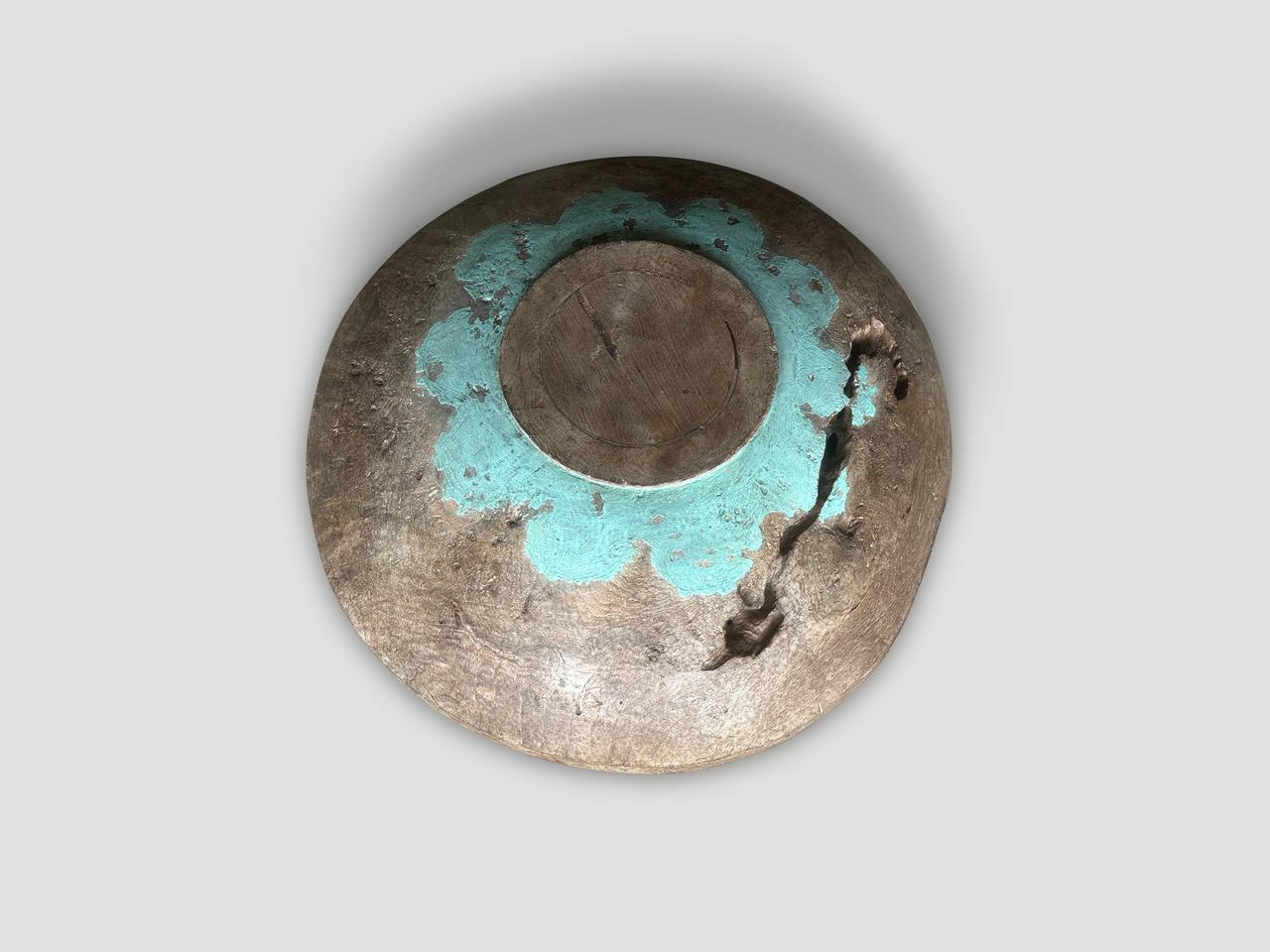 Monumental Sculptural Antique Bowl curated by Andrianna Shamaris For Sale 1