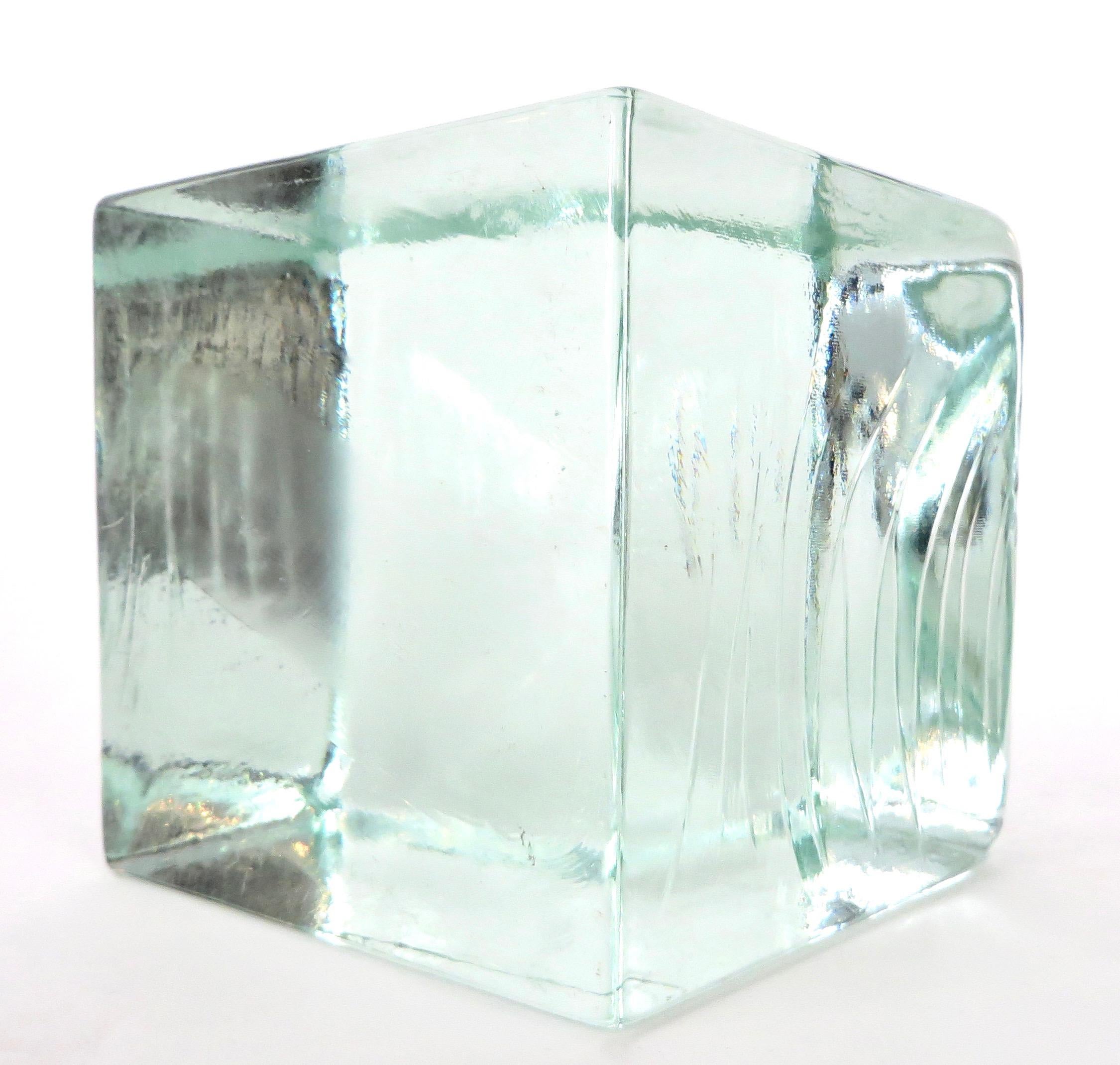 Monumental Sculptural Cast Glass Cube 2