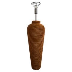 Monumental Sculptural Rope Floor Lamp by Fusion Specialties, circa 1990s