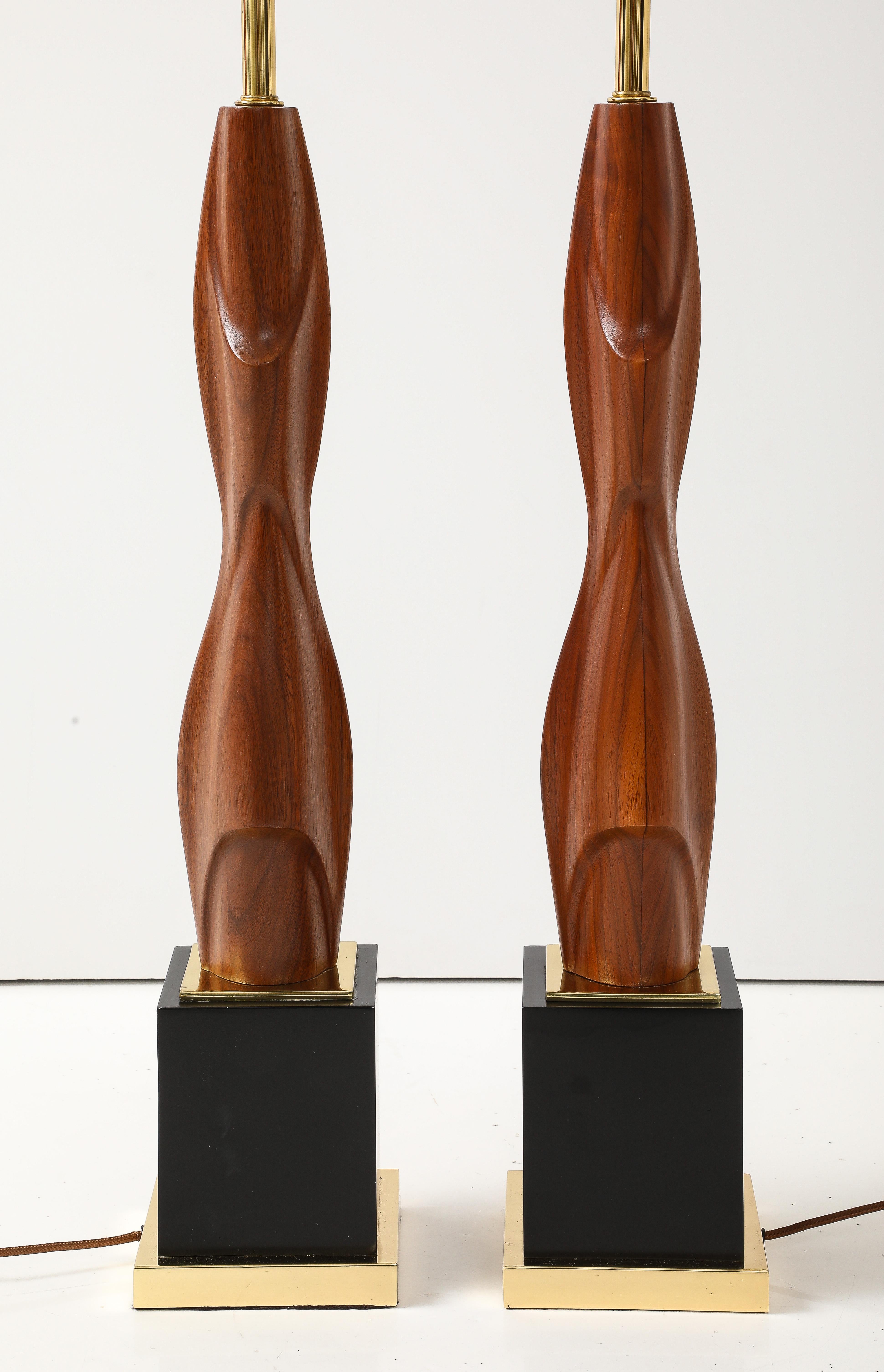 Lampes de table sculpturales monumentales par Laurel en vente 1