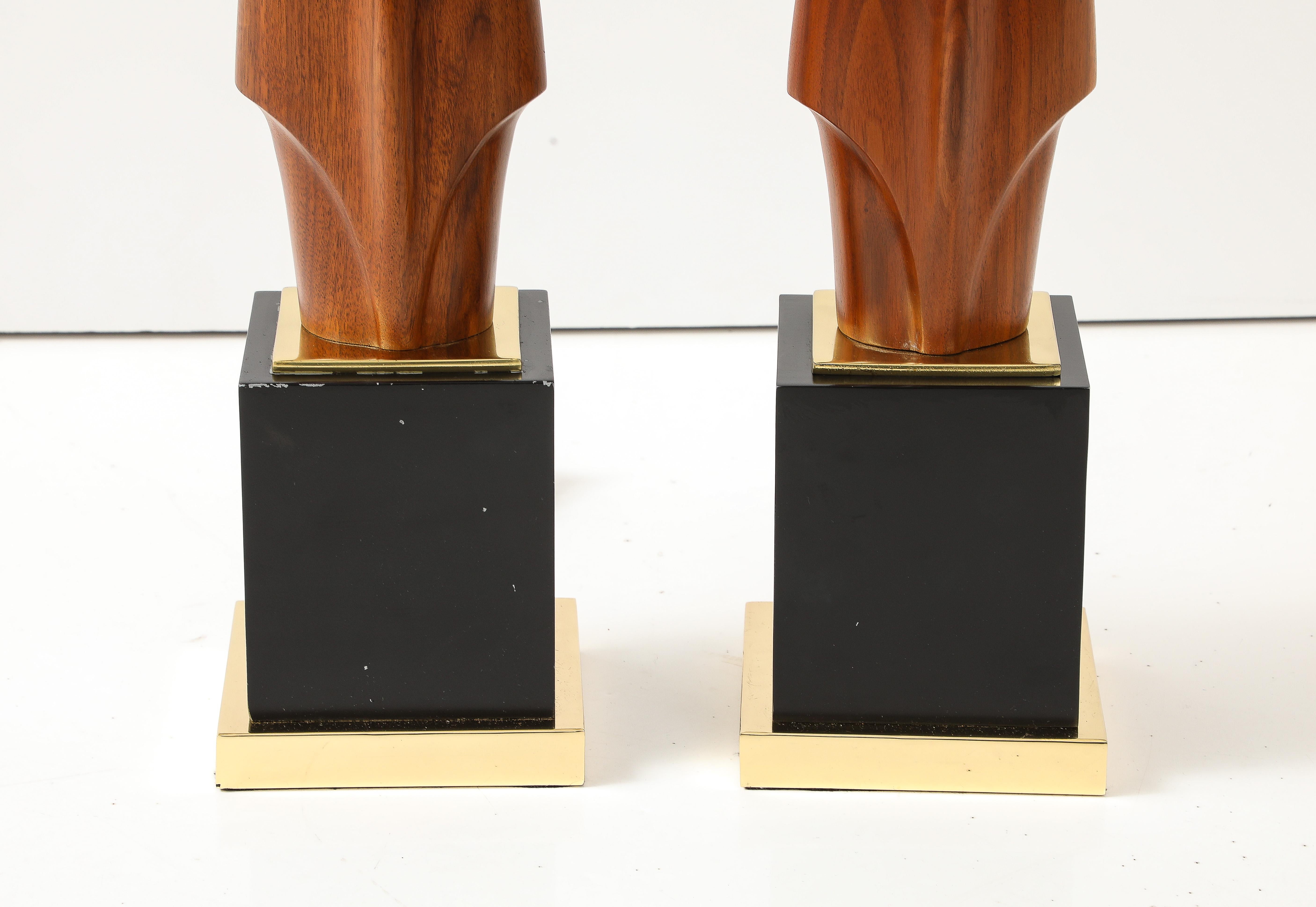 Lampes de table sculpturales monumentales par Laurel en vente 2