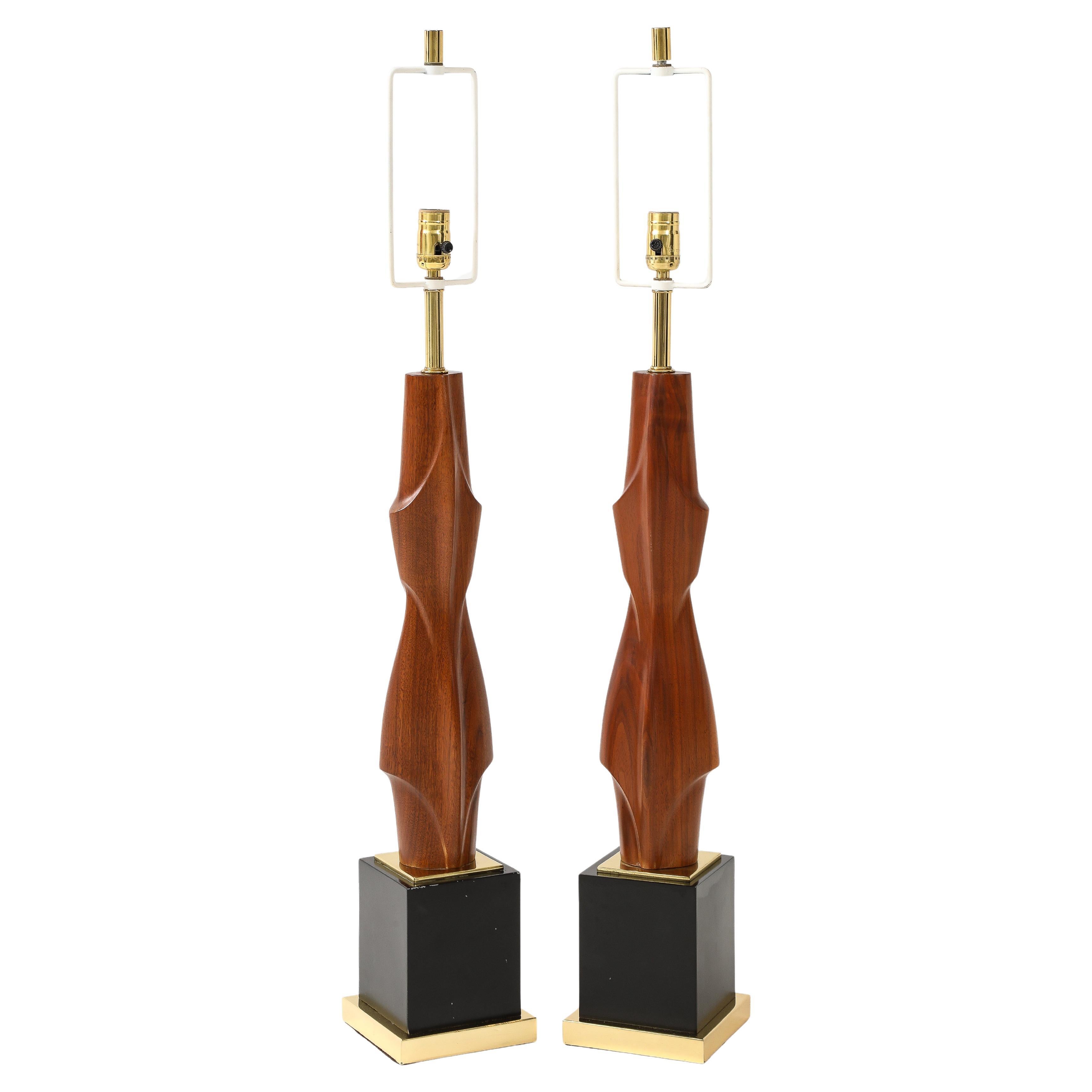 Monumental Sculptural Table Lamps by Laurel