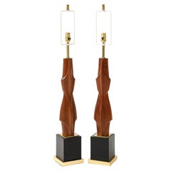 Monumental Sculptural Table Lamps by Laurel