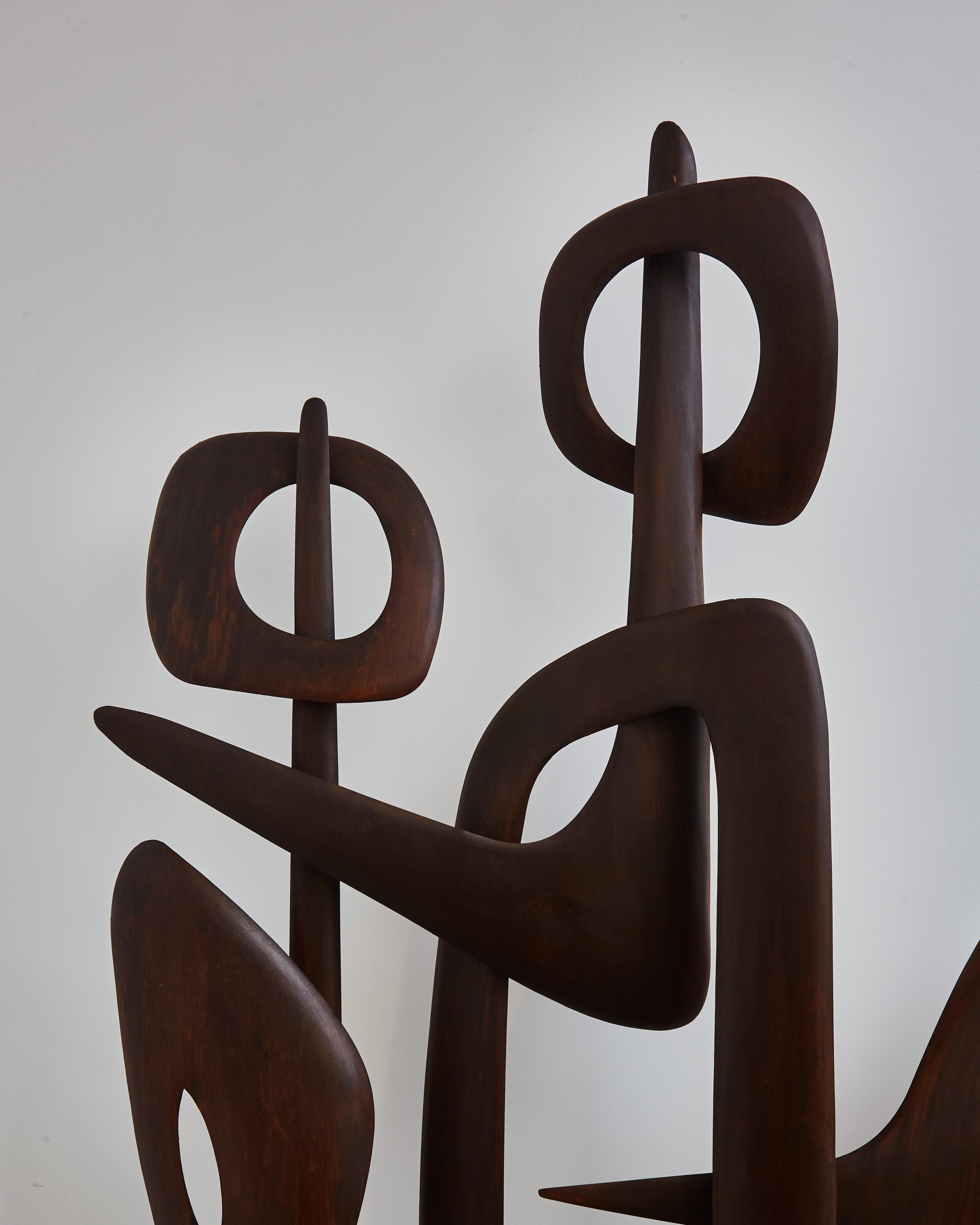 Mid-Century Modern Monumental Sculpture by A. d. S.P For Sale