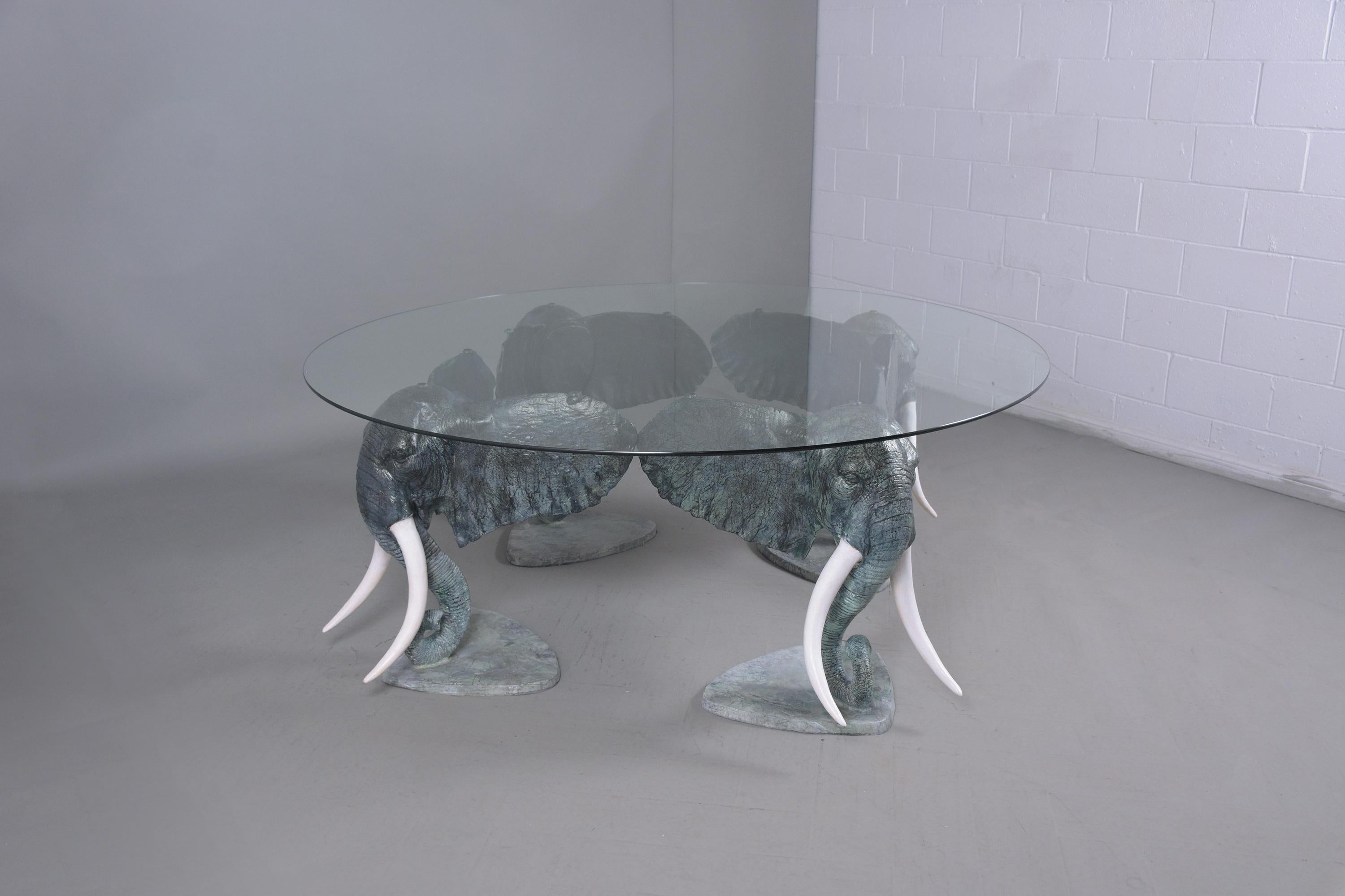 Hand-Crafted Monumental Sculpture Center Table