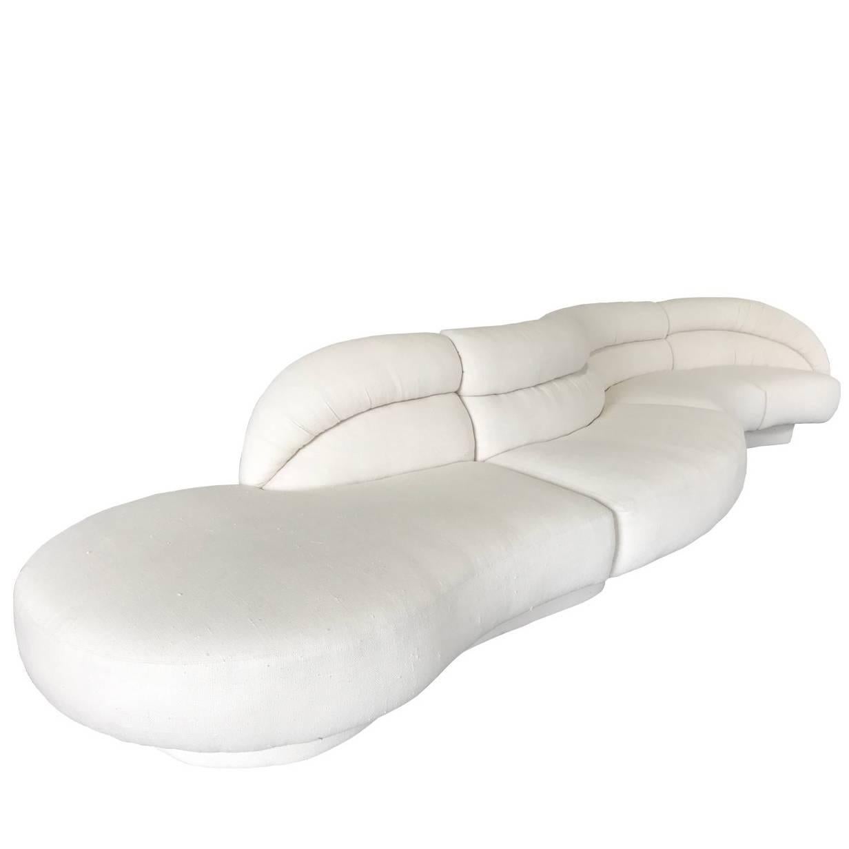 Monumental Serpentine Sofa by Directional