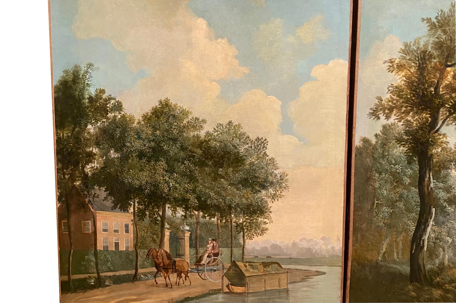 18th Century and Earlier Monumental Set Of 5 18th Century Boiserie Paintings