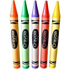 Monumental Set of Five Crayola Crayons