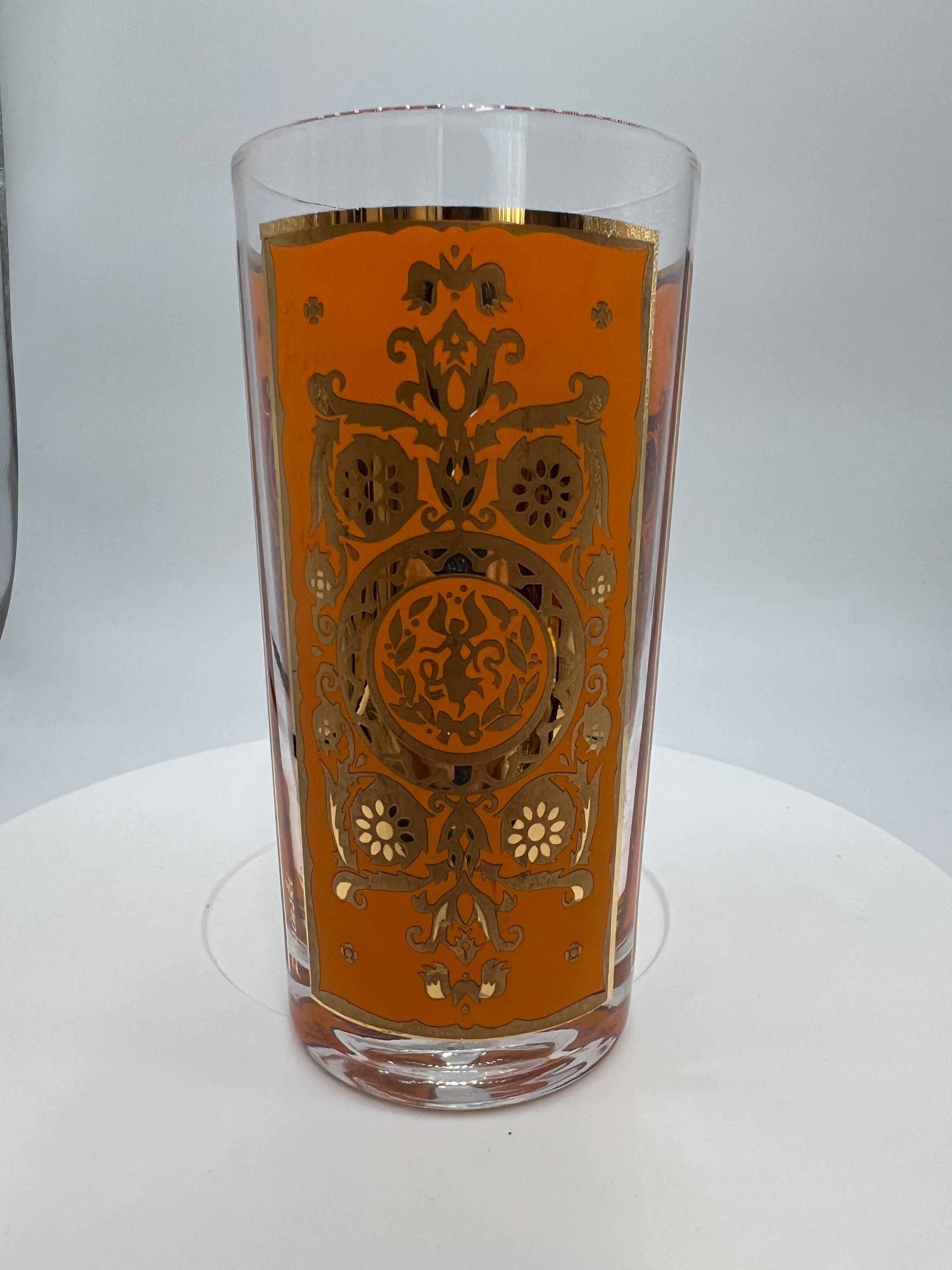 Monumental Set of Pasinski Mid-Century Bar Glasses and Martini Pitcher In Good Condition In Chicago, IL