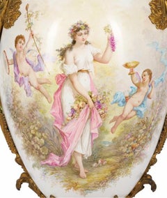 Monumental Sevres Style Urn