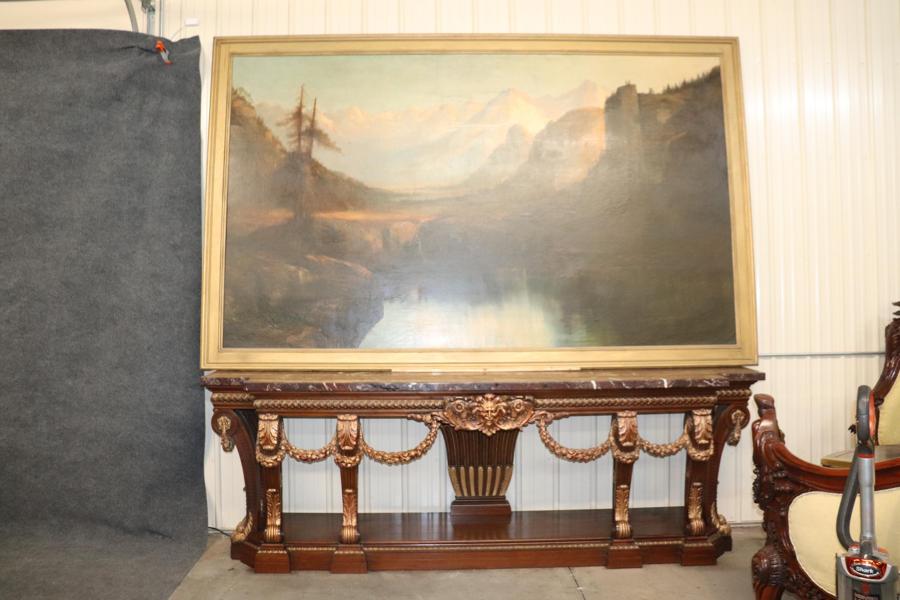 Monumental Signed Henry Arthur Elkins Oil Painting of Colorado Mountain River For Sale 12
