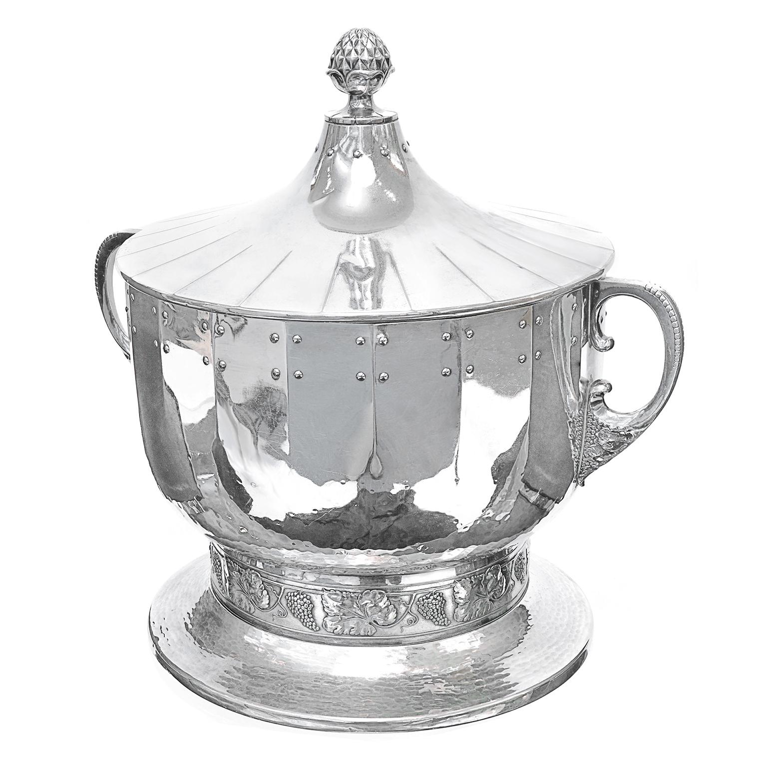 Vienna Secession Monumental Silver Plate Centerpiece by WMF
