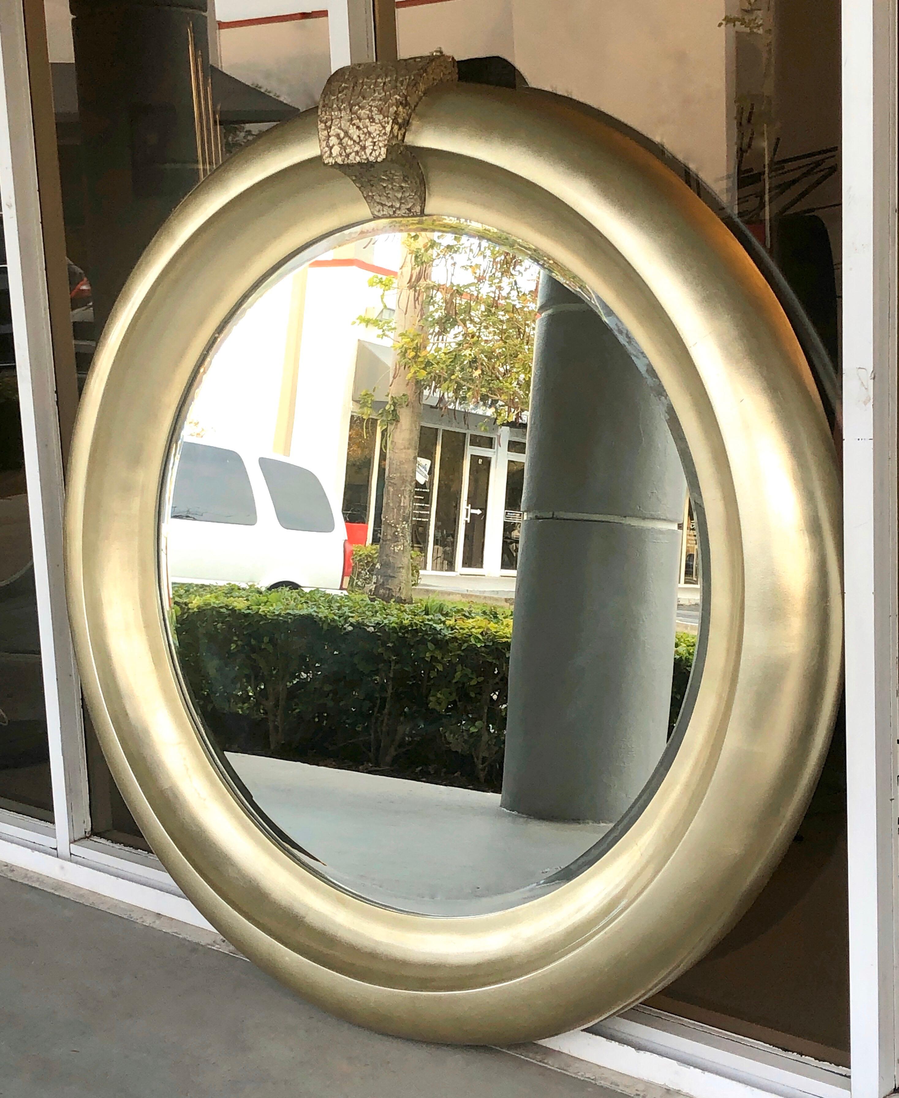 Monumental Silver Round Mirror by Jimeco, 1996 2