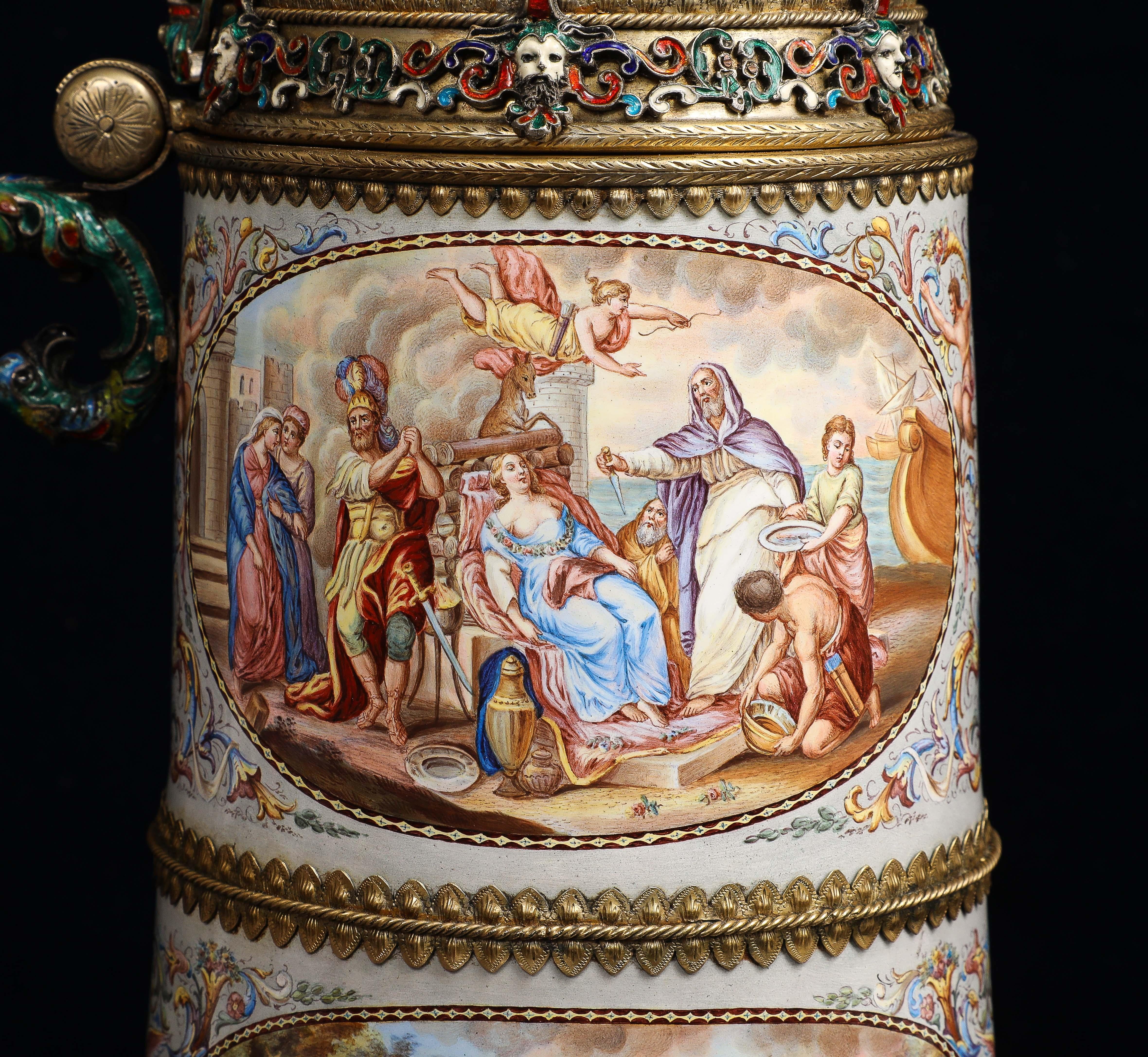 Monumentale Stein mitologico viennese in argento di Karl Rössler, Bouguereau in vendita 2