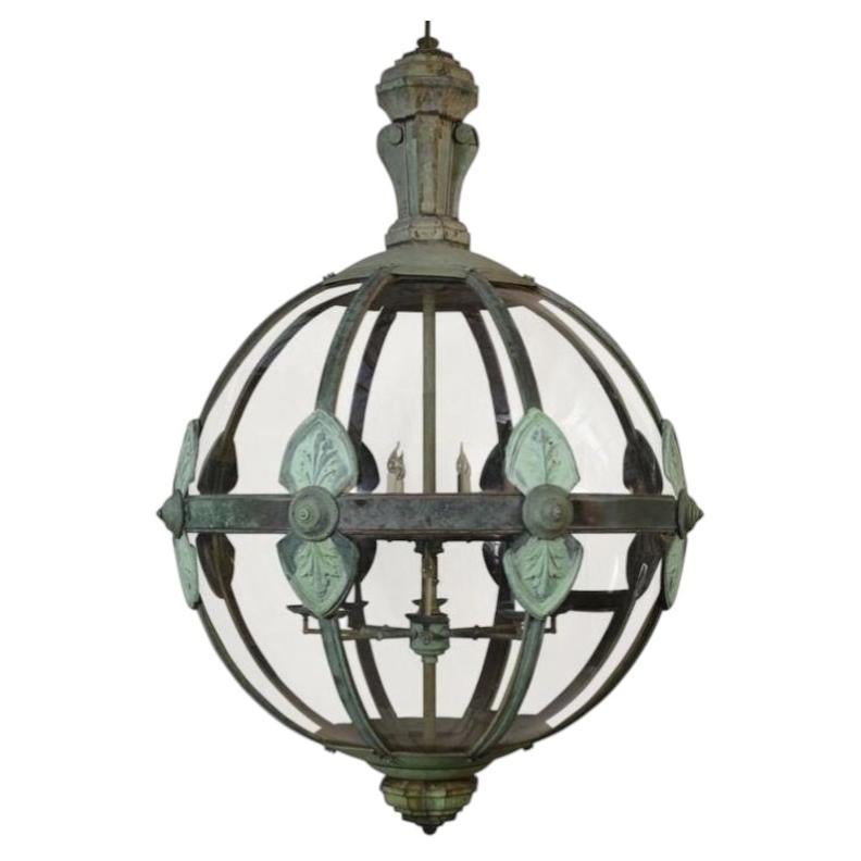 Monumental Sixteen Light Globe Lantern Constructed from 19th Century Parts