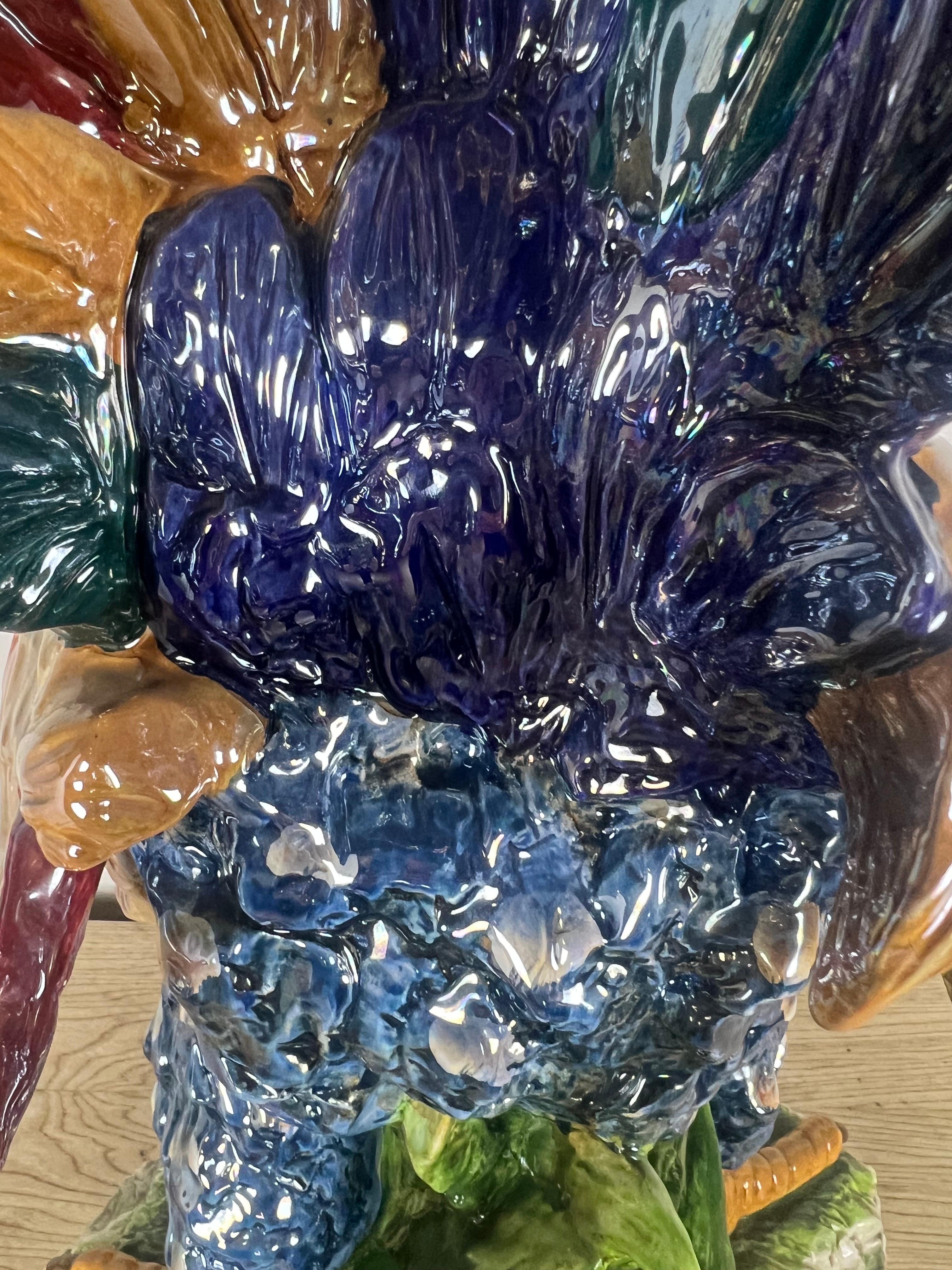 Monumental Size Italian Glazed Porcelain Chicken 5