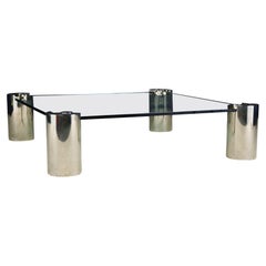 Table basse "sculpture" de Karl Springer de taille monumentale, circa 1980, signée