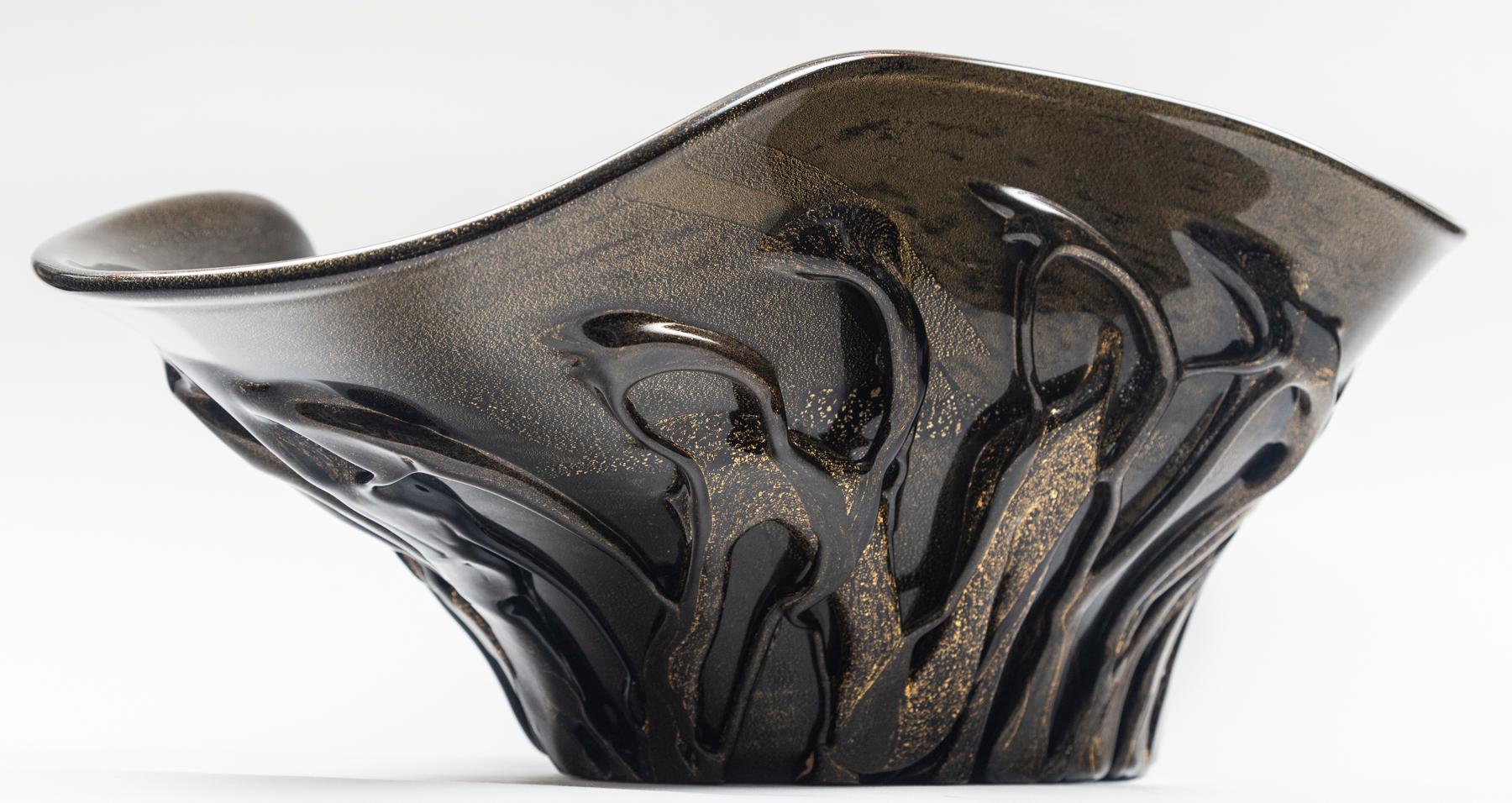 Monumental Sized Murano Blown Bronze Organic Centerpiece For Sale 4
