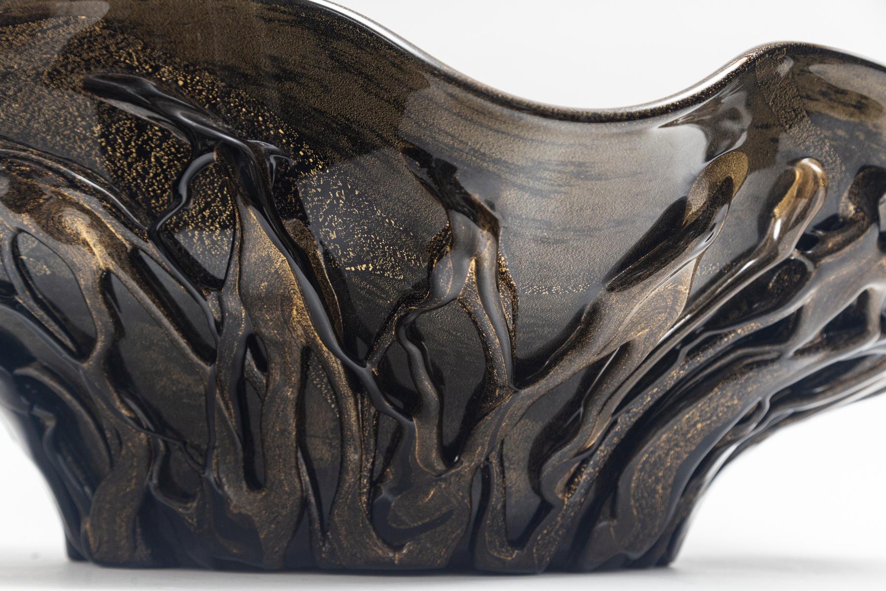 Monumental Sized Murano Blown Bronze Organic Centerpiece In Good Condition For Sale In Westport, CT