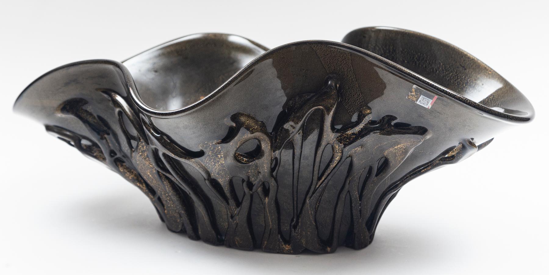Murano Glass Monumental Sized Murano Blown Bronze Organic Centerpiece For Sale
