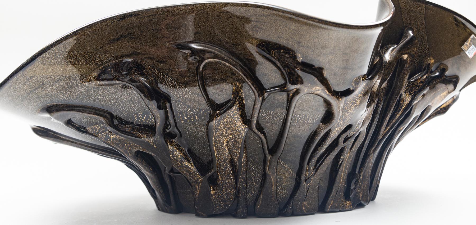 Monumental Sized Murano Blown Bronze Organic Centerpiece For Sale 1