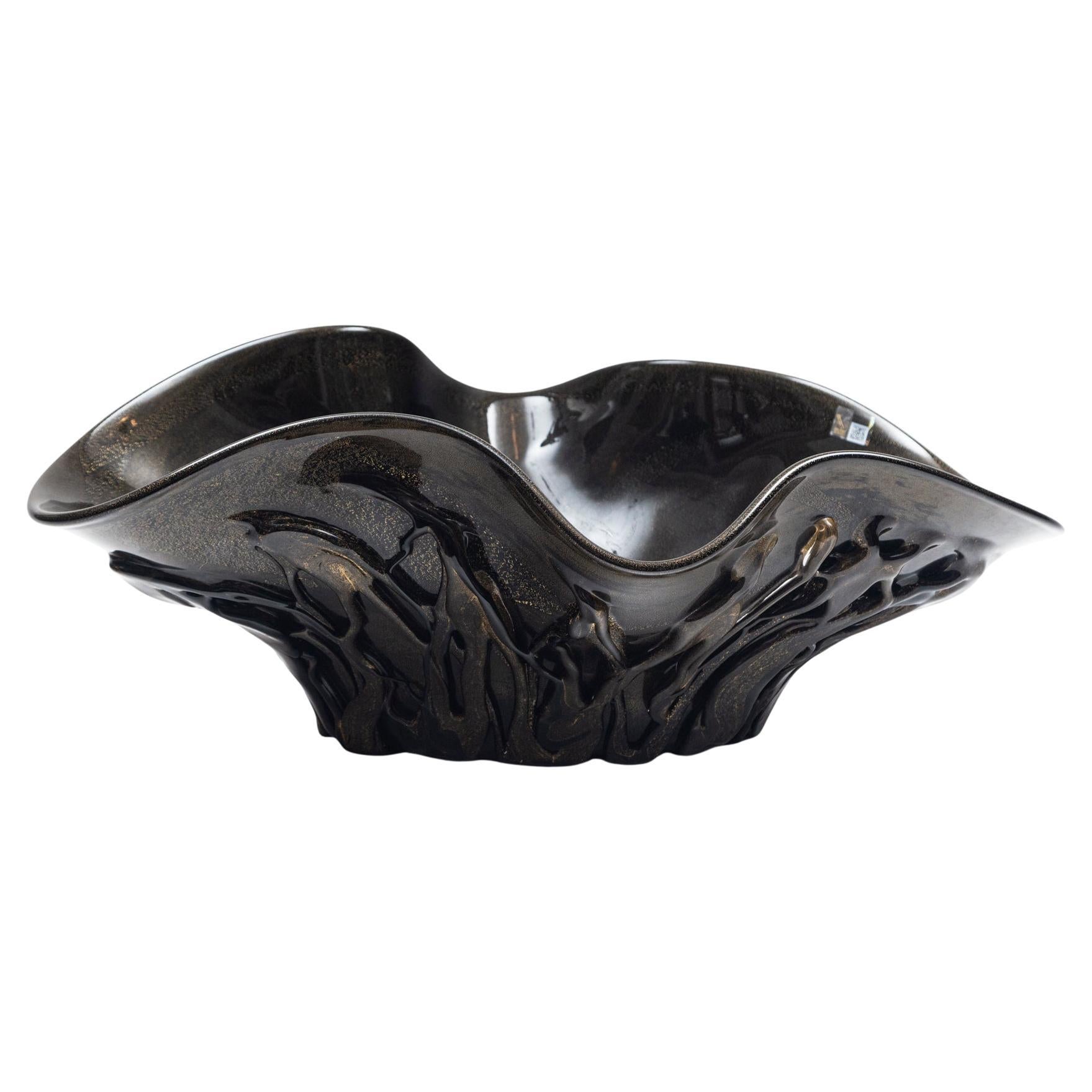 Monumental Sized Murano Blown Bronze Organic Centerpiece For Sale