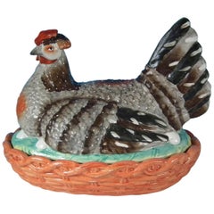 Monumental Sized Staffordshire Hen on Nest Tureen