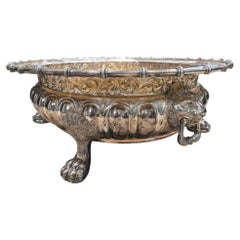 Monumental Solid Silver Punch Bowl by Jesús Yanes