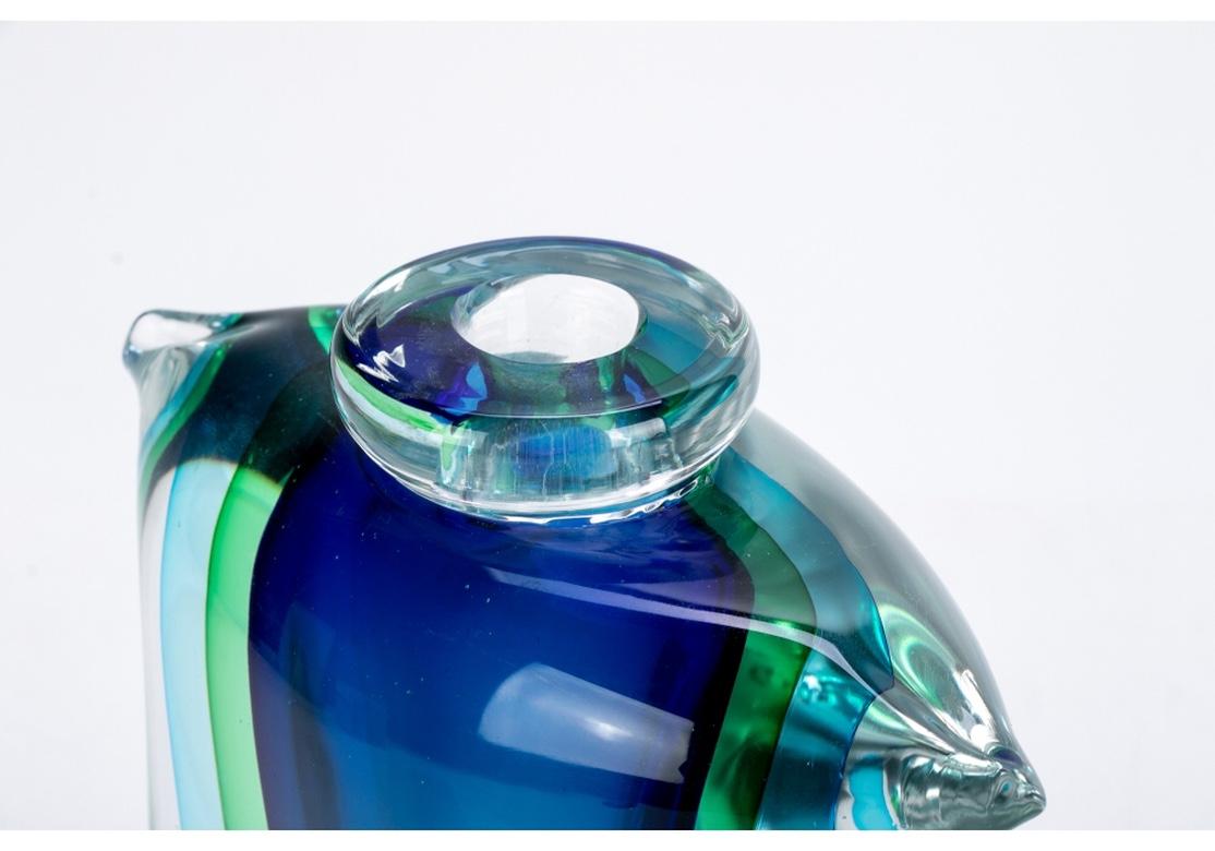 20th Century Monumental Sommerso Murano Art Glass Perfume by Luigi Onesto