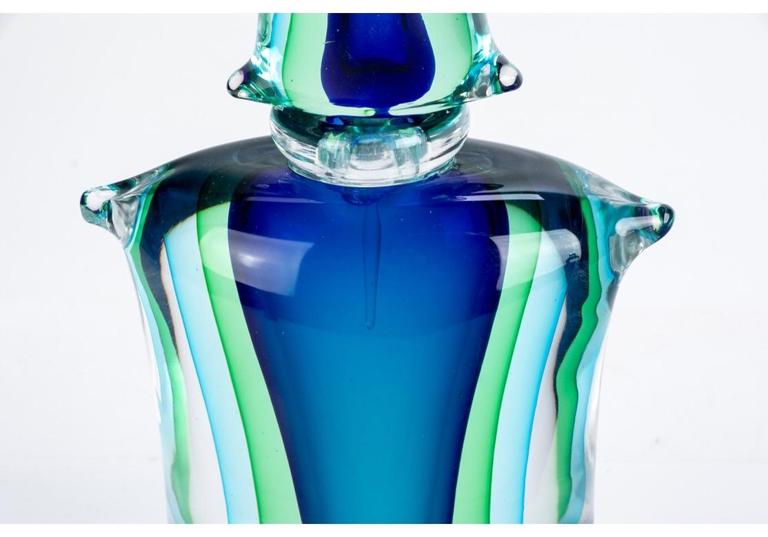 Monumental Sommerso Murano Art Glass Perfume by Luigi Onesto 2