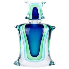 Monumental Sommerso Murano Art Glass Perfume by Luigi Onesto