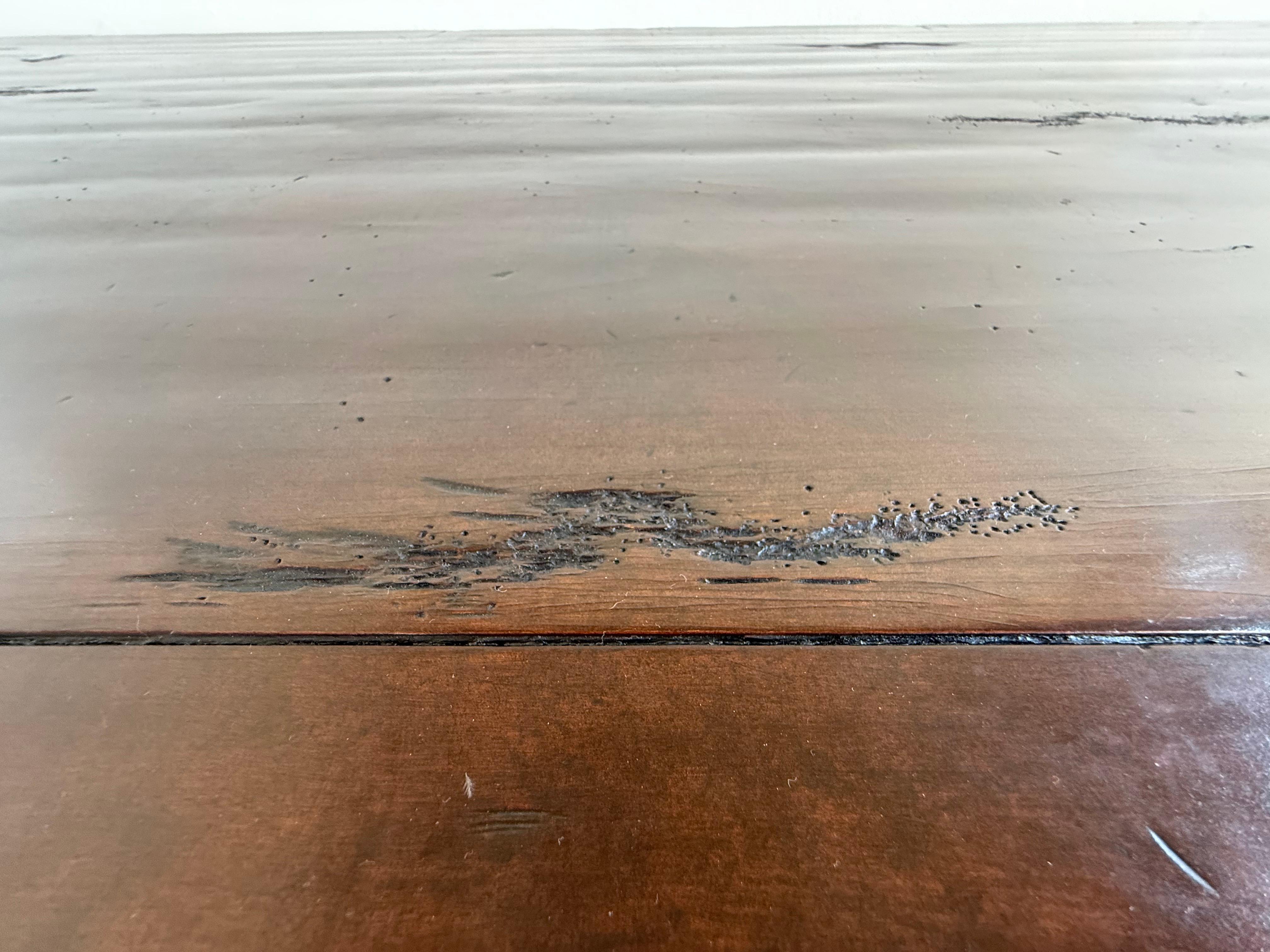 Monumental Spanish Revival Carved Trestle Dining Table, Early 20th Century For Sale 7