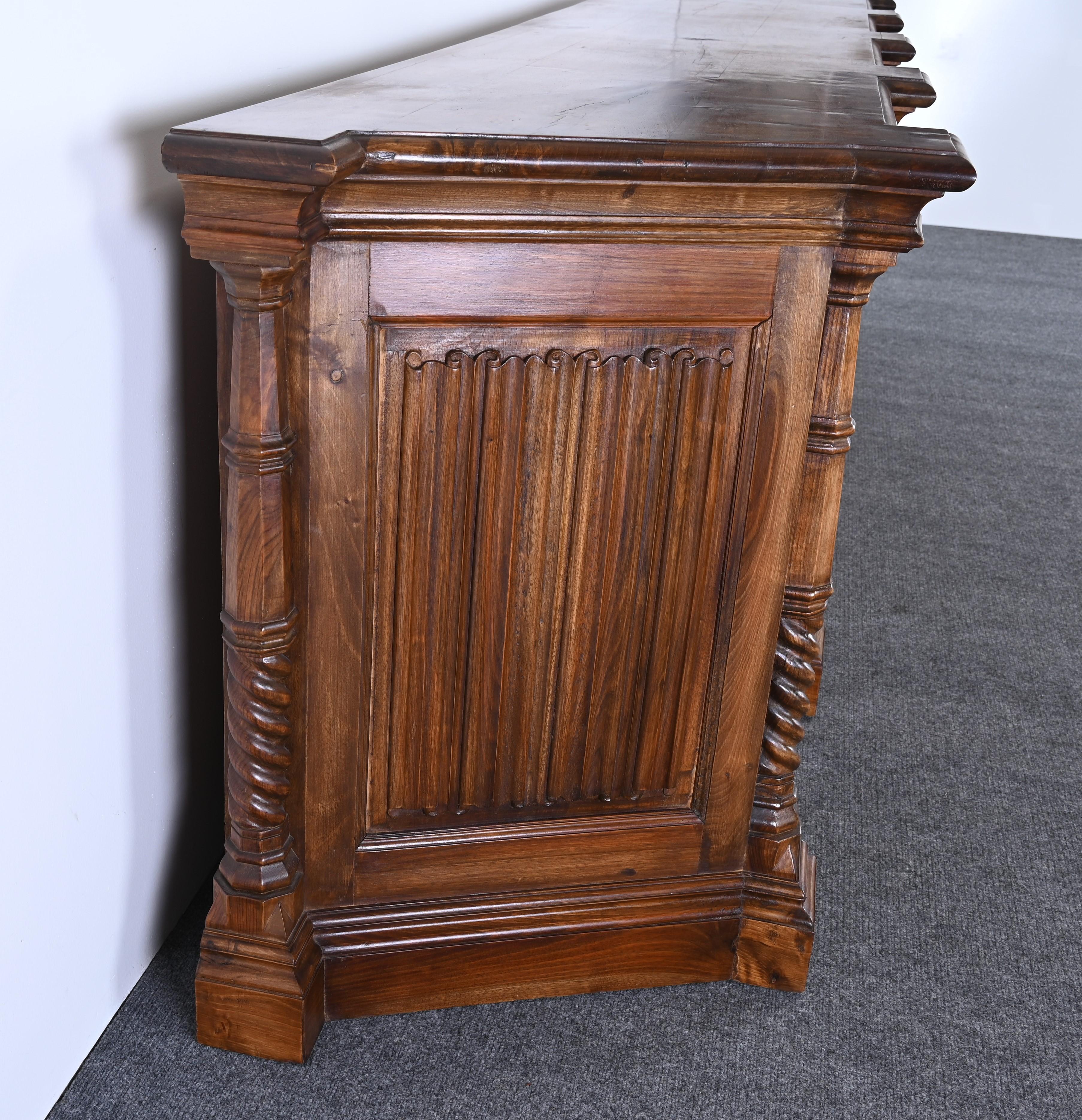 Monumental Spanish Revival Sideboard, 1960s 5