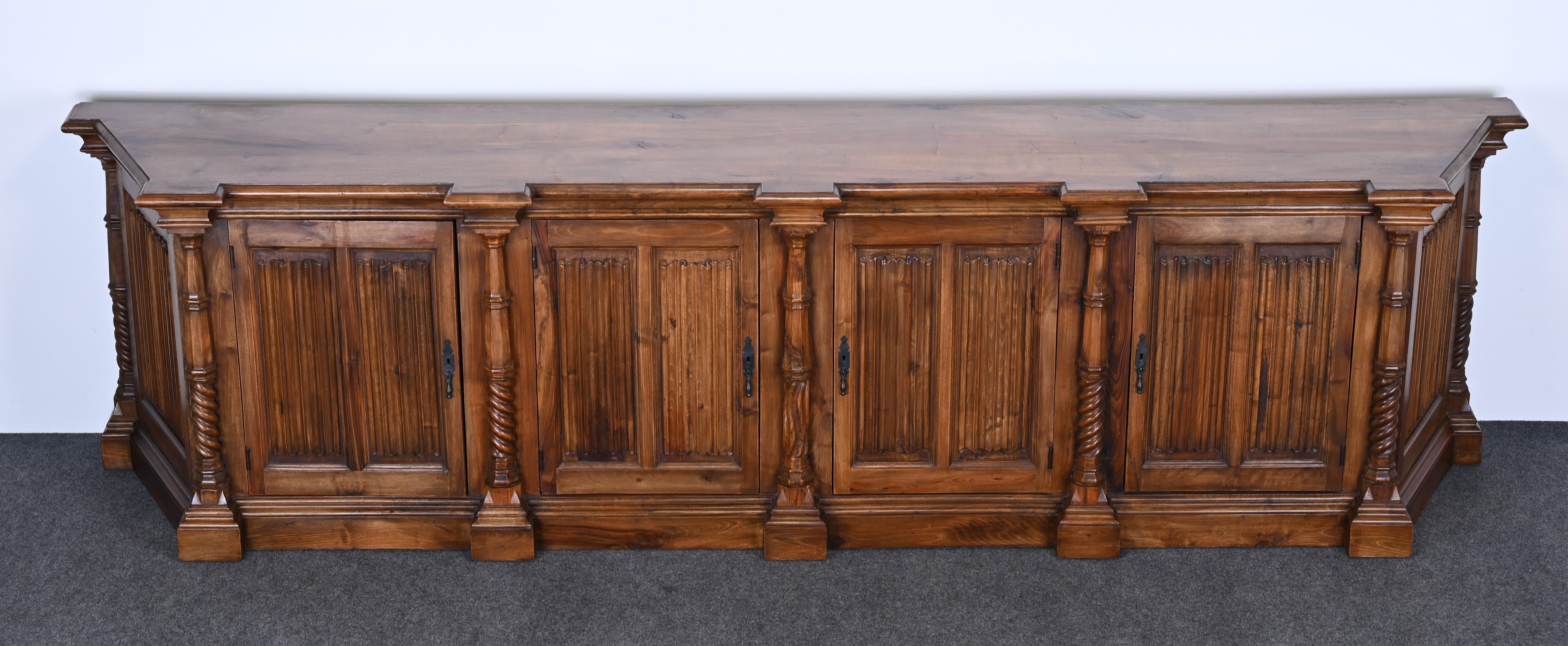 Spanish Colonial Monumental Spanish Revival Sideboard, 1960s