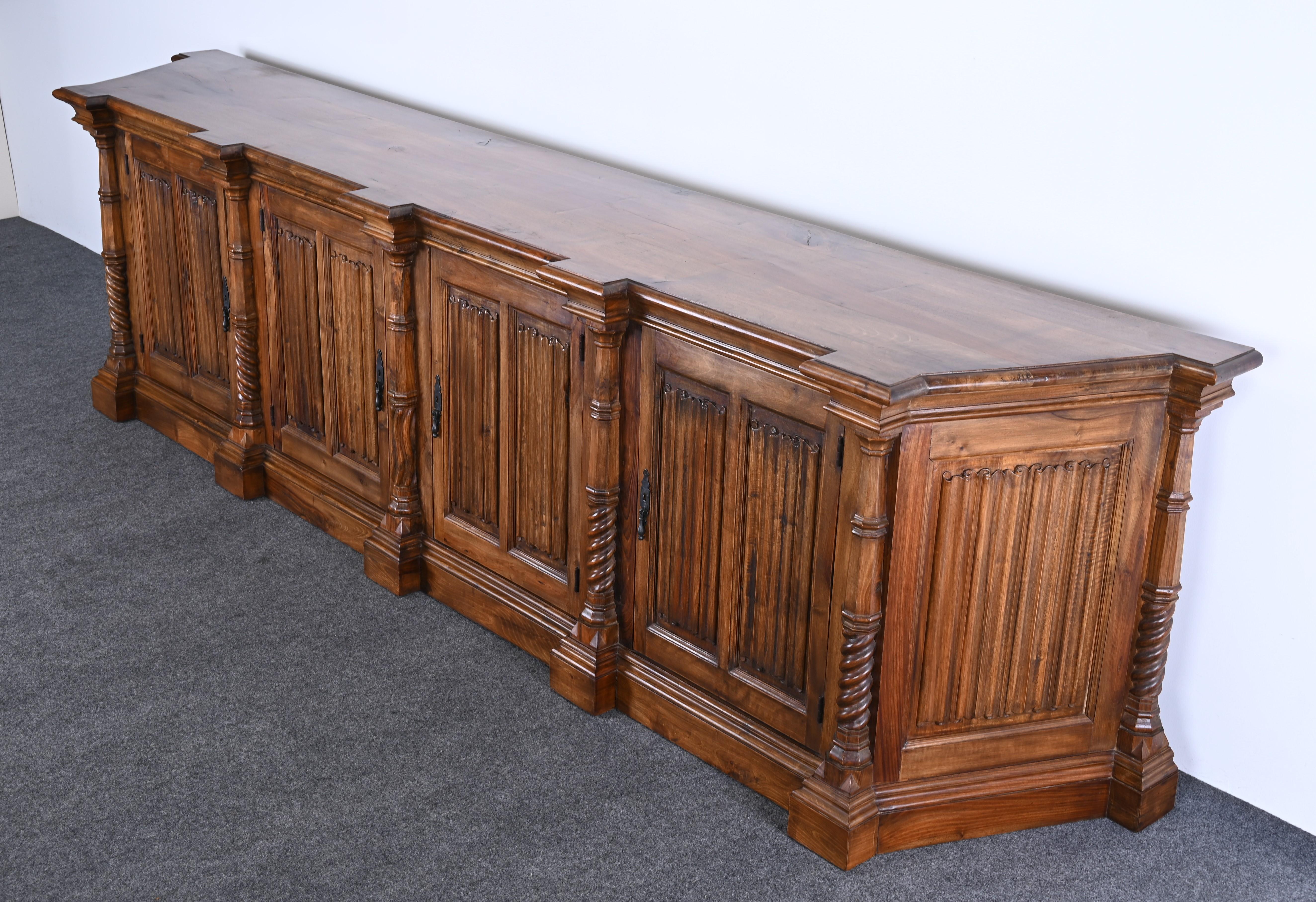 Monumental Spanish Revival Sideboard, 1960s 1