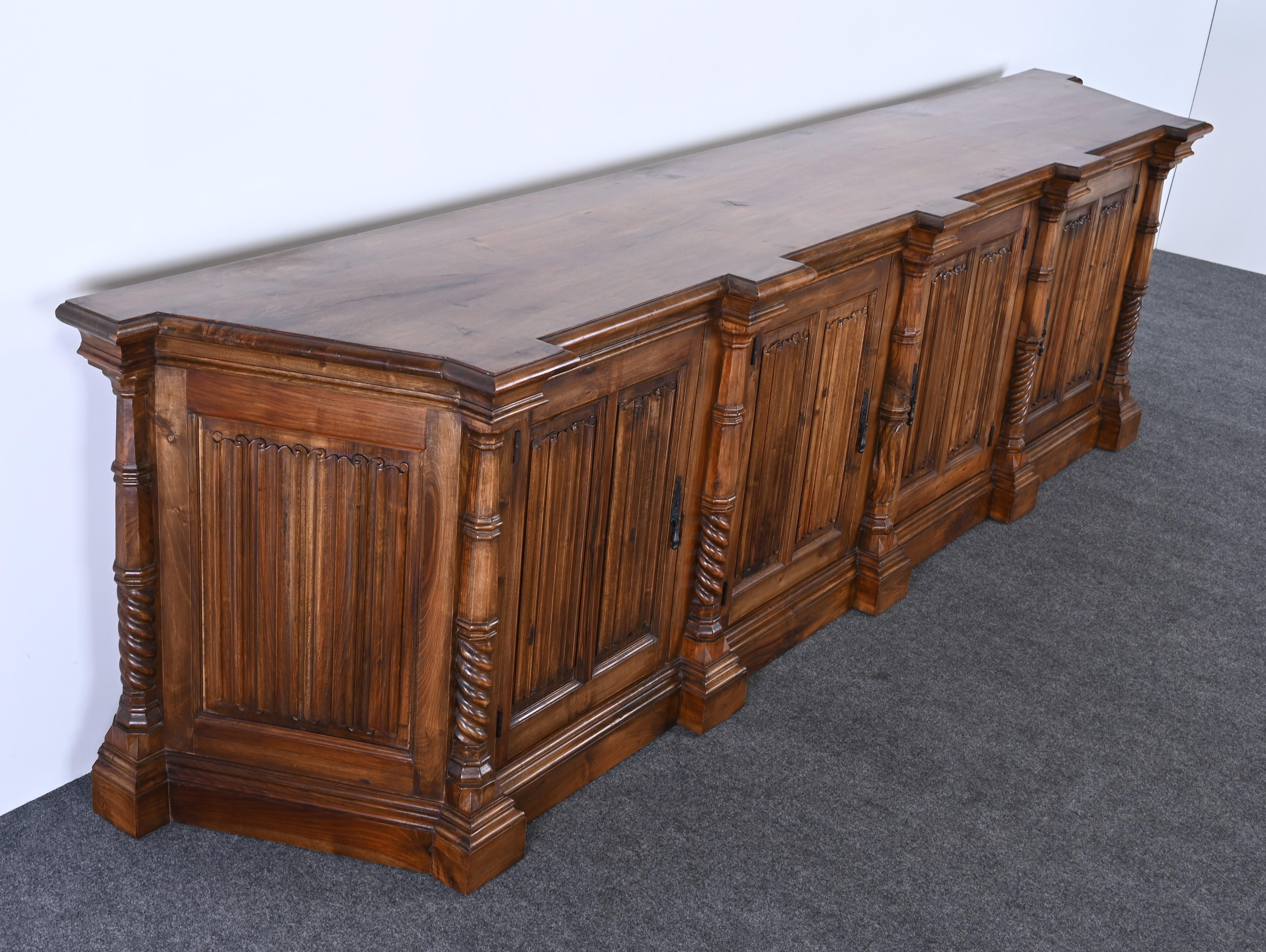 Monumental Spanish Revival Sideboard, 1960s 3