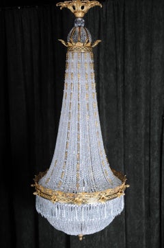 Monumental Splendid Classicist Ceiling Candelabra/Chandelier Empire Style