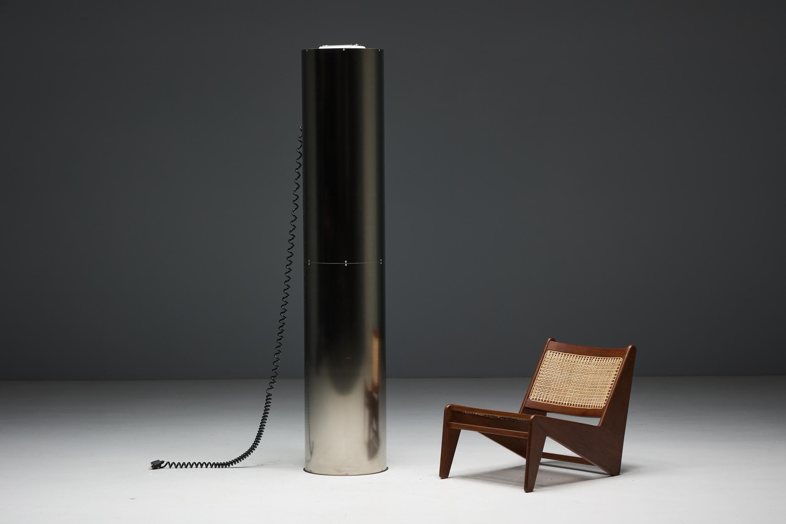 Monumentali accendini in acciaio inossidabile di Targetti, Italia, anni '70 in vendita 5